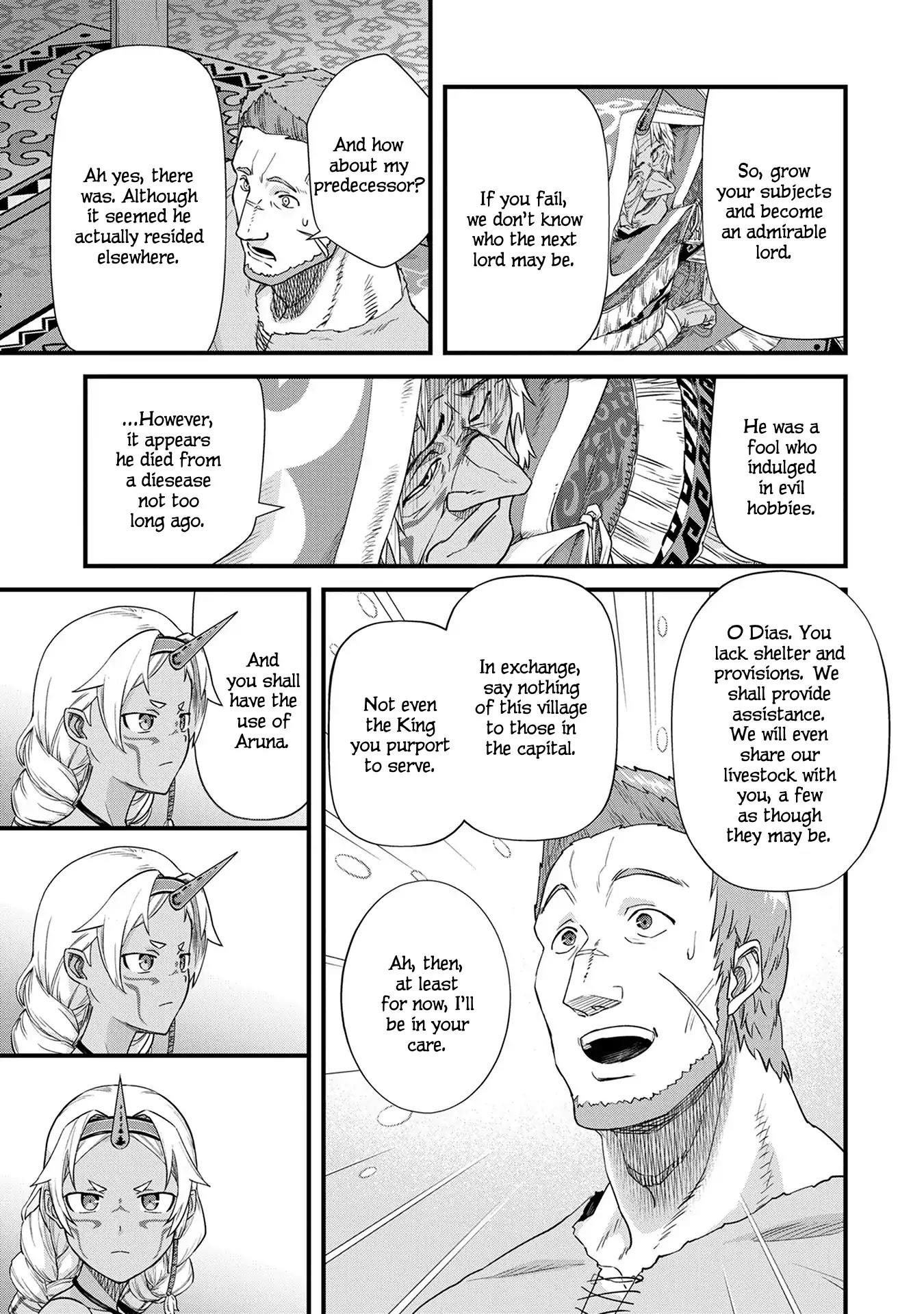 The Population Of The Frontier Owner Starts With 0. "Dias The Blue" And A Blue Horned Girl. Chapter 1 page 35 - Chapter 1