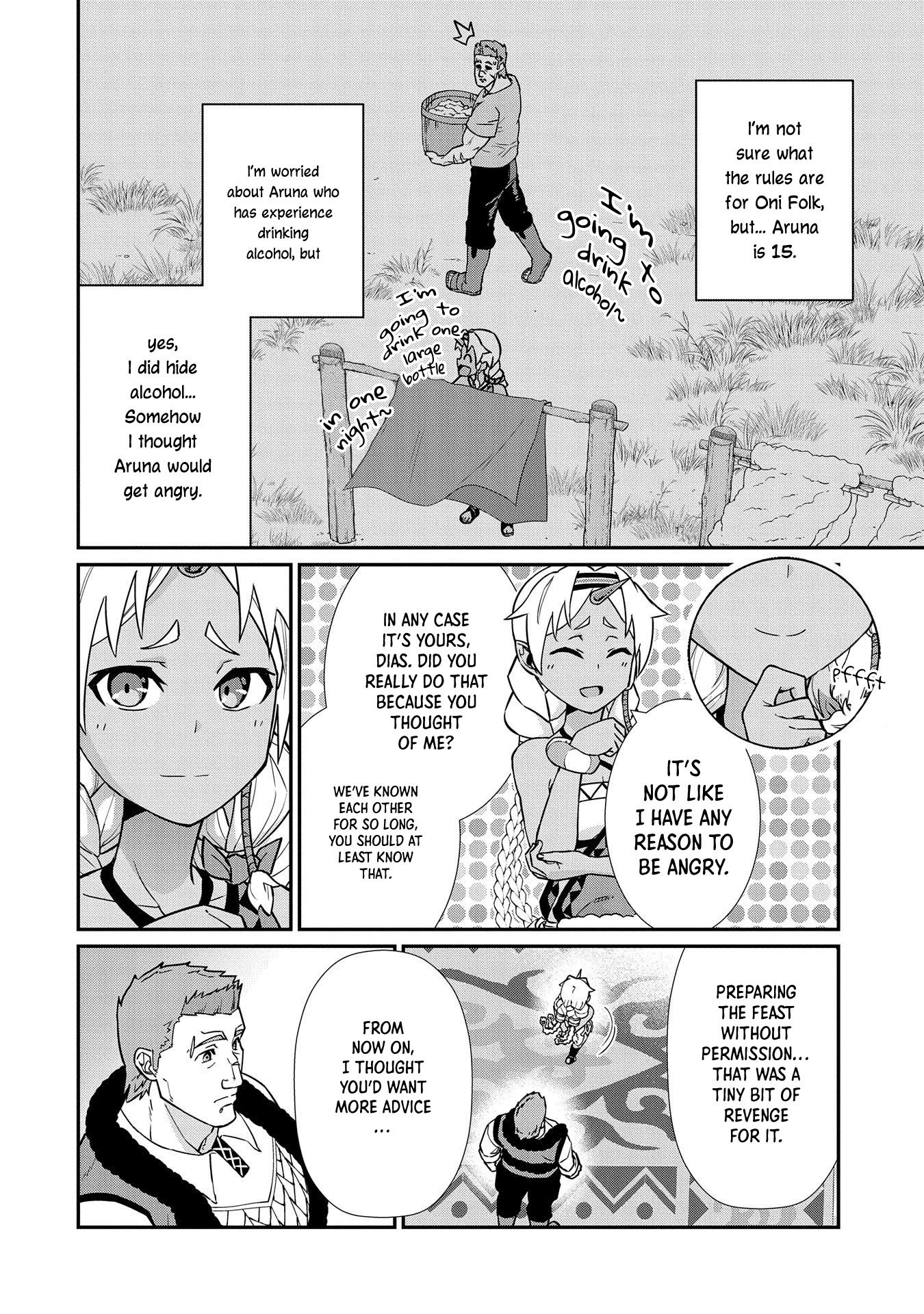 The Population Of The Frontier Owner Starts With 0. "Dias The Blue" And A Blue Horned Girl. Chapter 15 page 28 - Chapter 15