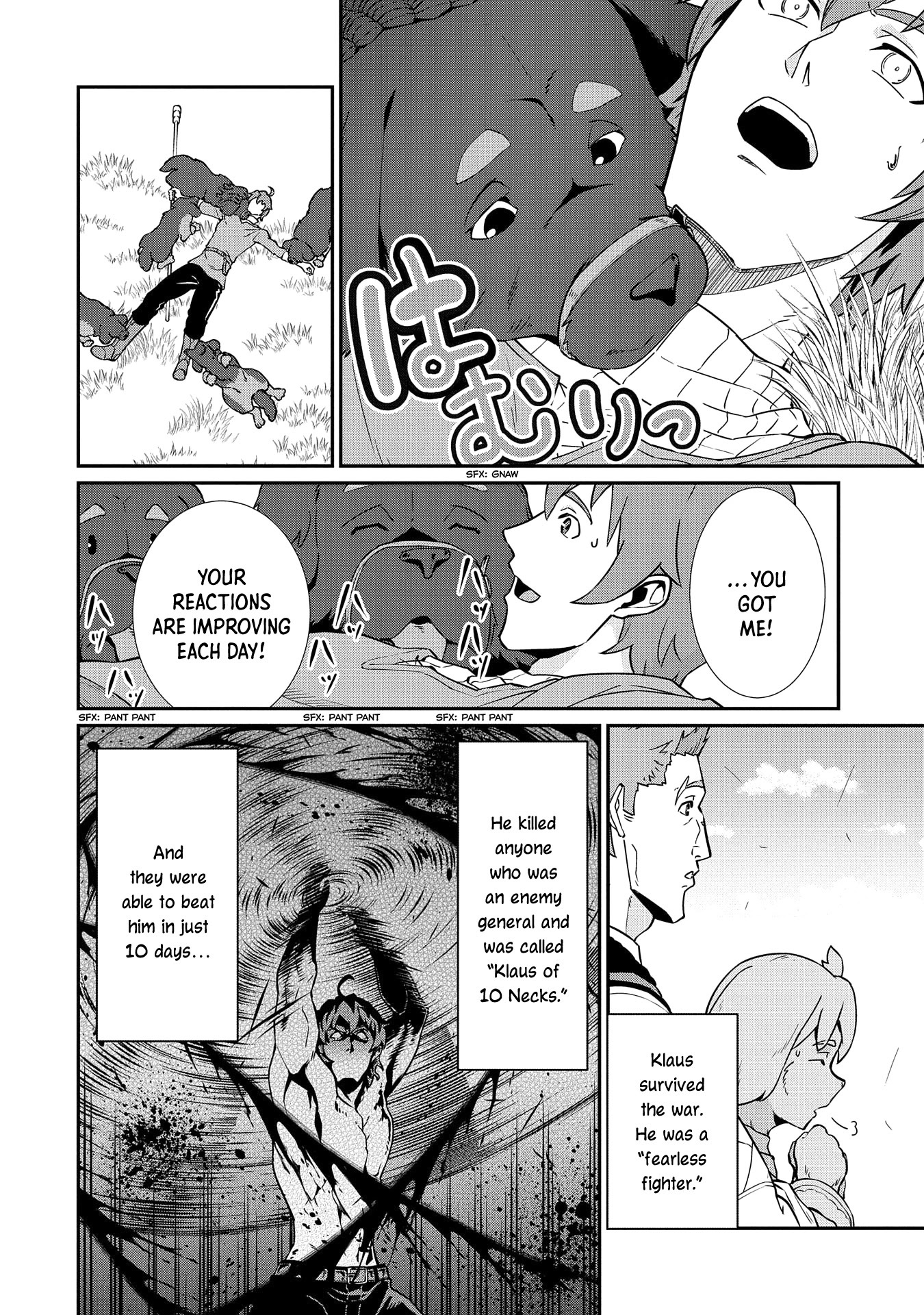 The Population Of The Frontier Owner Starts With 0. "Dias The Blue" And A Blue Horned Girl. Chapter 17 page 8 - Chapter 17