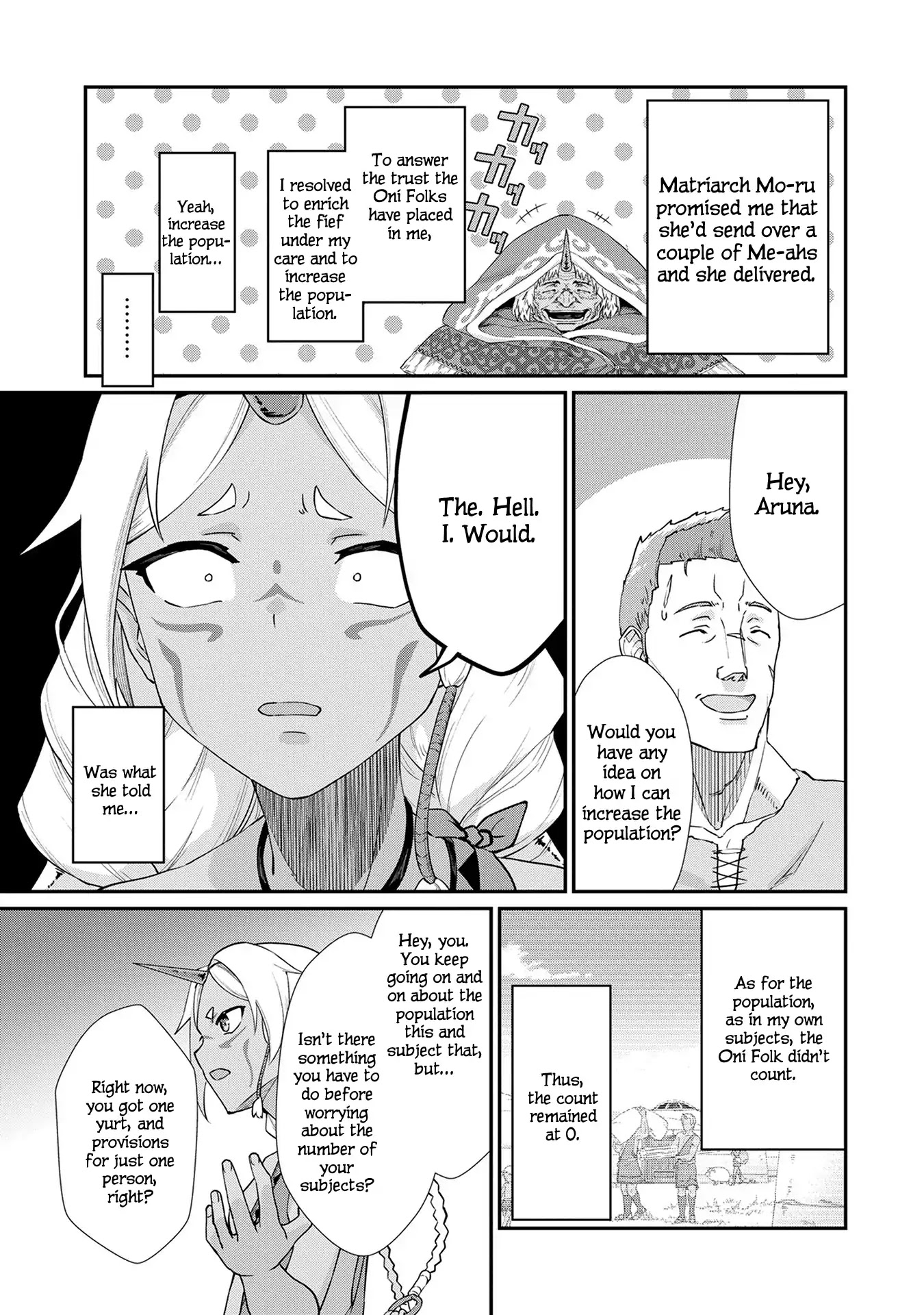 The Population Of The Frontier Owner Starts With 0. "Dias The Blue" And A Blue Horned Girl. Chapter 2 page 3 - Chapter 2