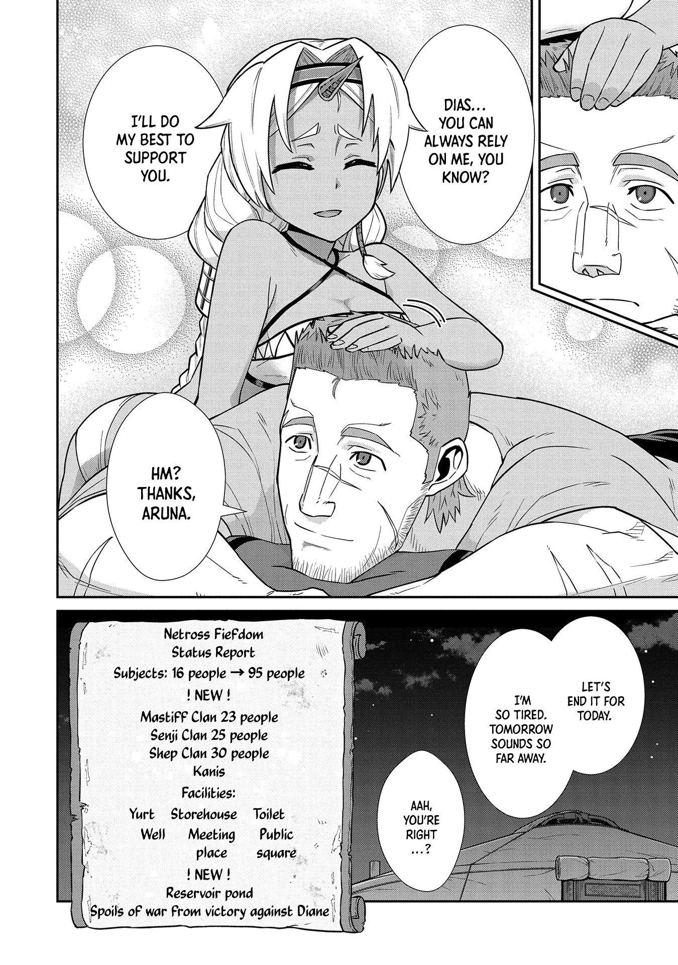 The Population Of The Frontier Owner Starts With 0. "Dias The Blue" And A Blue Horned Girl. Chapter 20 page 35 - Chapter 20