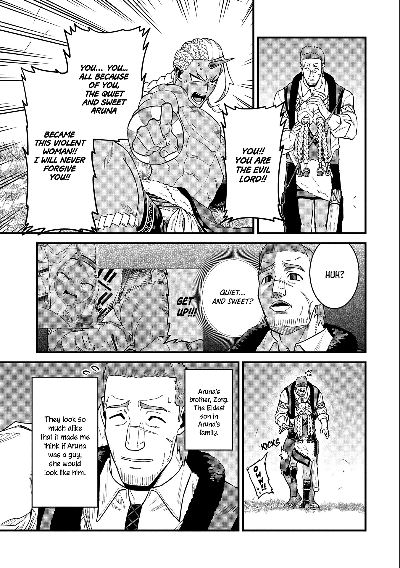 The Population Of The Frontier Owner Starts With 0. "Dias The Blue" And A Blue Horned Girl. Chapter 28 page 10 - Chapter 28