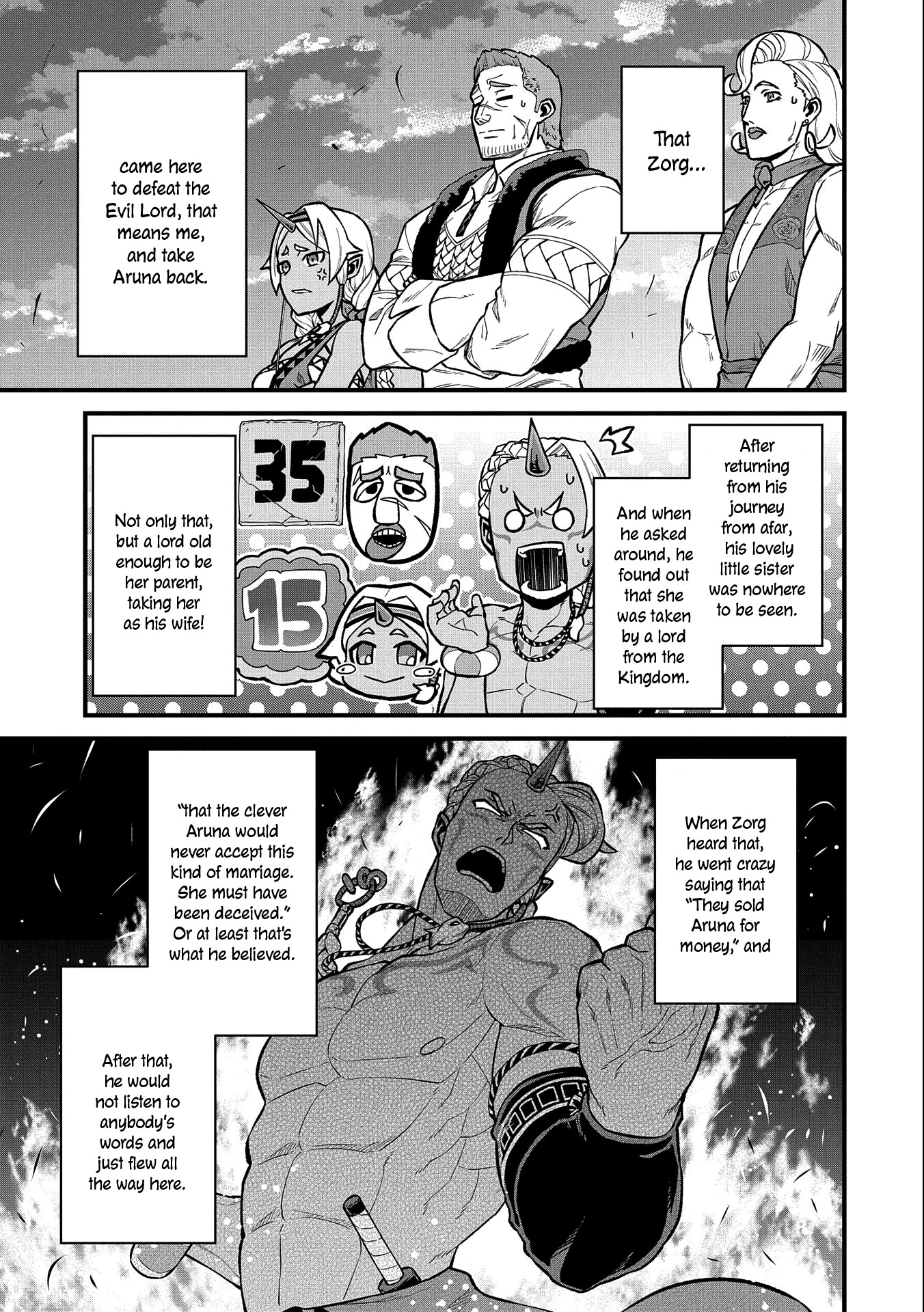 The Population Of The Frontier Owner Starts With 0. "Dias The Blue" And A Blue Horned Girl. Chapter 28 page 12 - Chapter 28