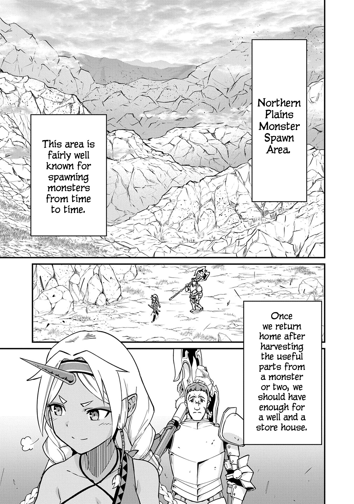 The Population Of The Frontier Owner Starts With 0. "Dias The Blue" And A Blue Horned Girl. Chapter 3 page 1 - Chapter 3