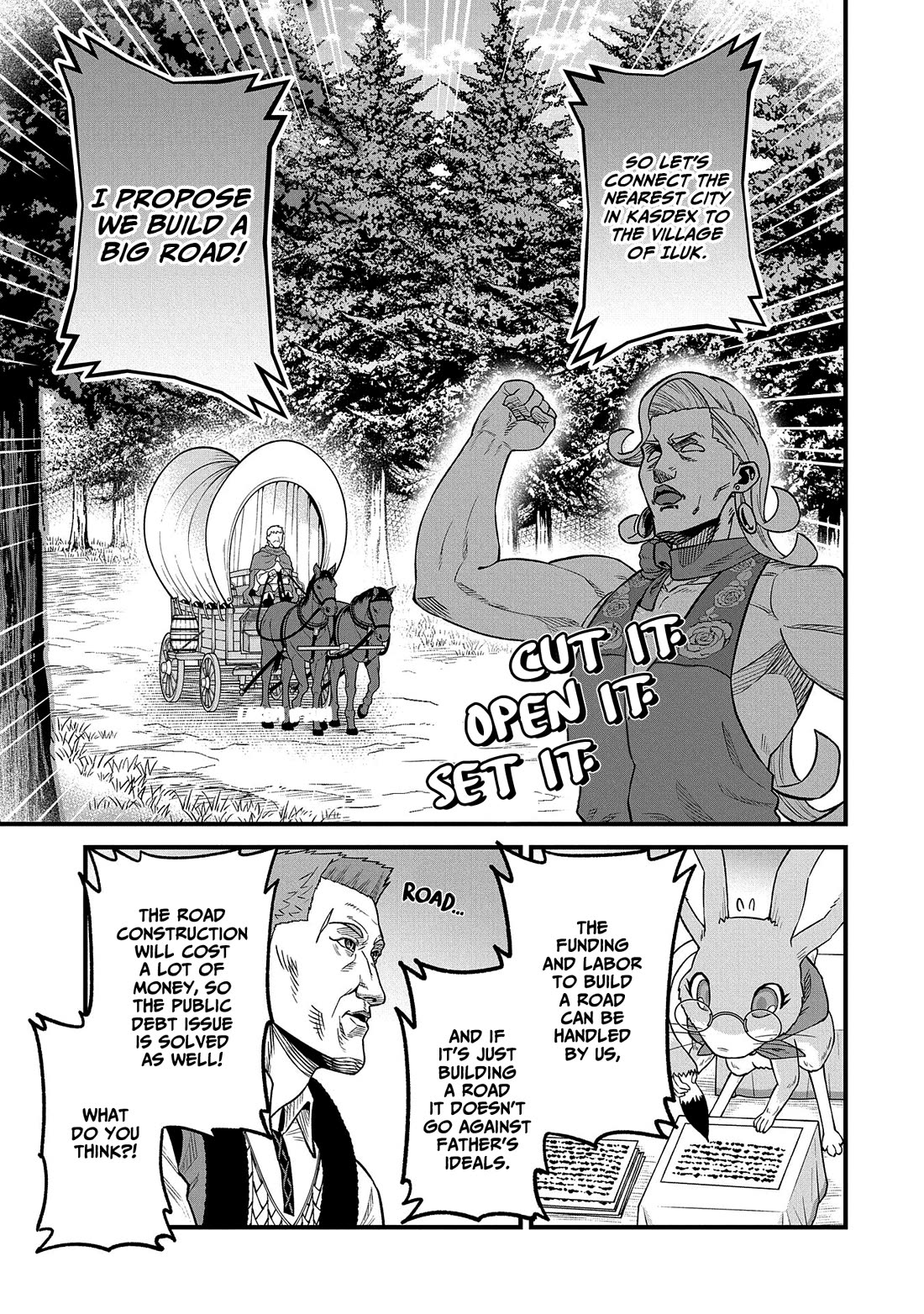 The Population Of The Frontier Owner Starts With 0. "Dias The Blue" And A Blue Horned Girl. Chapter 32 page 28 - Chapter 32