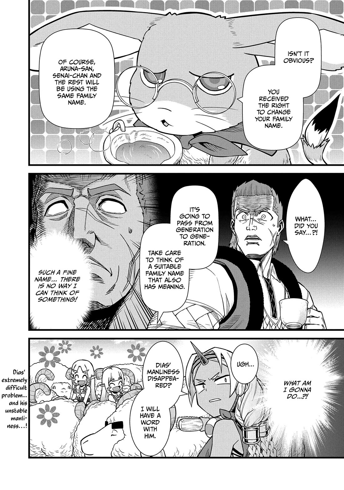 The Population Of The Frontier Owner Starts With 0. "Dias The Blue" And A Blue Horned Girl. Chapter 32 page 33 - Chapter 32