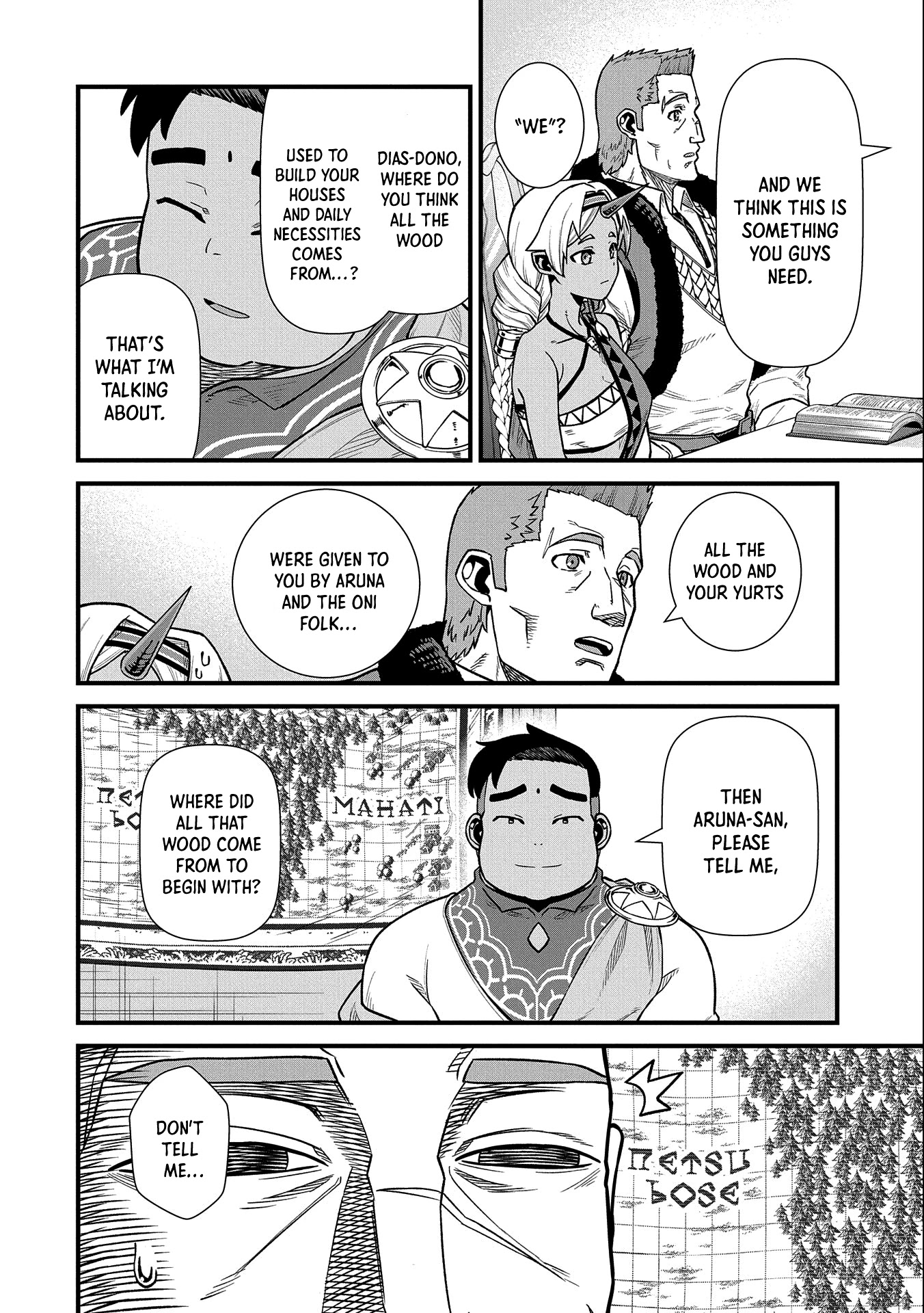 The Population Of The Frontier Owner Starts With 0. "Dias The Blue" And A Blue Horned Girl. Chapter 33 page 28 - Chapter 33