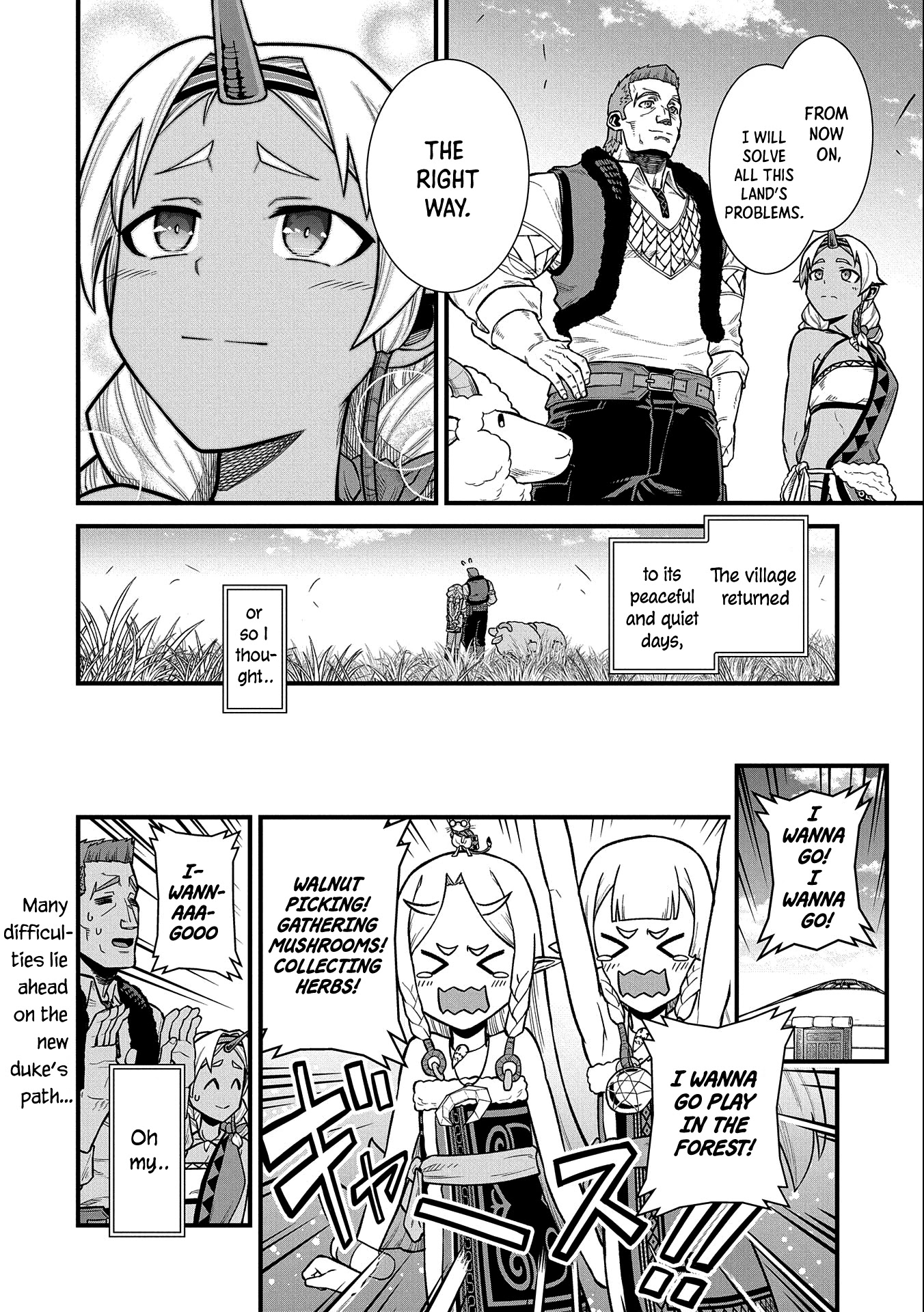 The Population Of The Frontier Owner Starts With 0. "Dias The Blue" And A Blue Horned Girl. Chapter 33 page 34 - Chapter 33