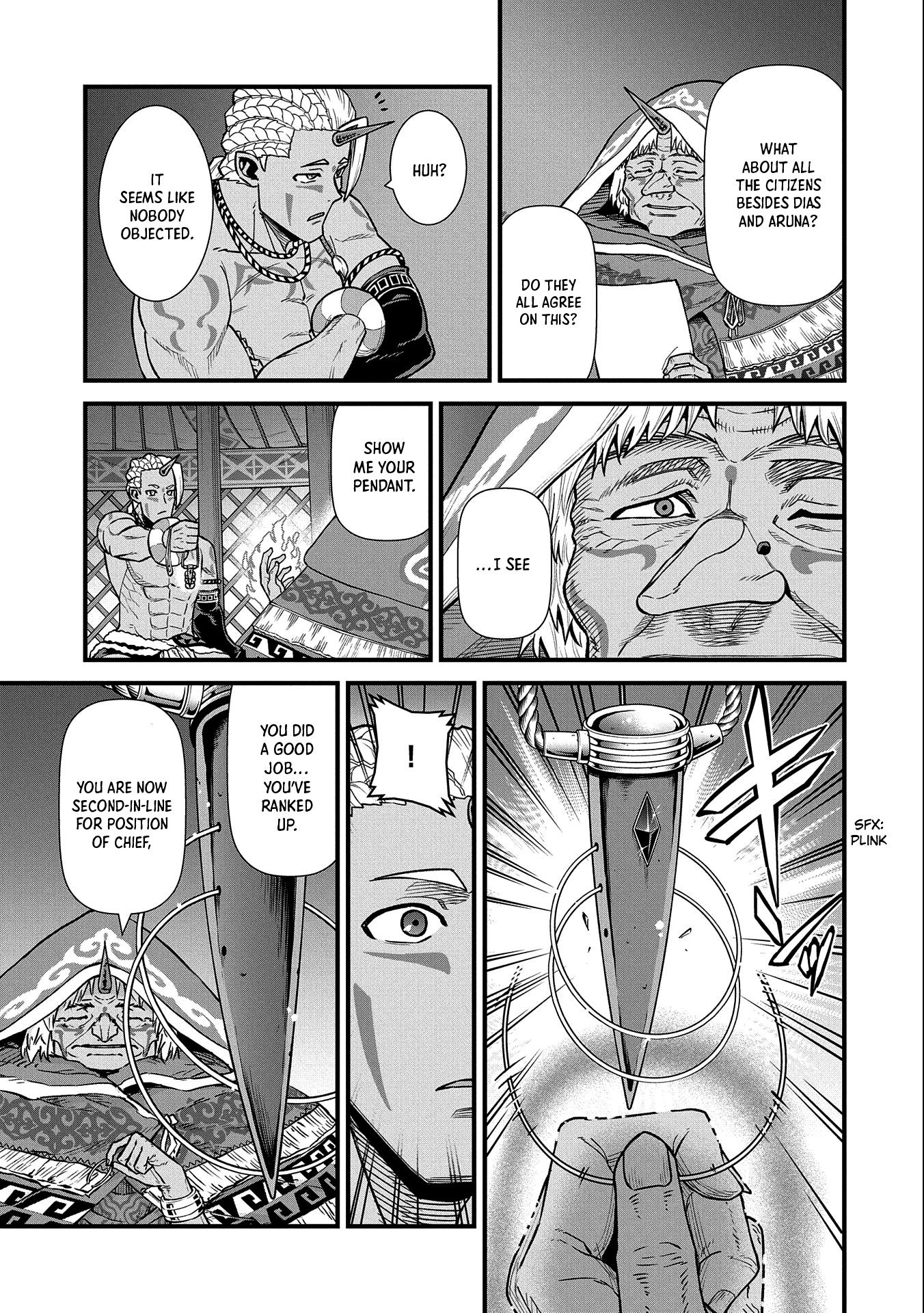 The Population Of The Frontier Owner Starts With 0. "Dias The Blue" And A Blue Horned Girl. Chapter 35 page 32 - Chapter 35