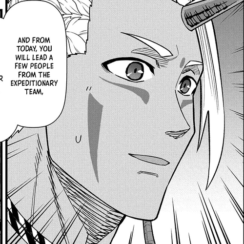 The Population Of The Frontier Owner Starts With 0. "Dias The Blue" And A Blue Horned Girl. Chapter 35 cover
