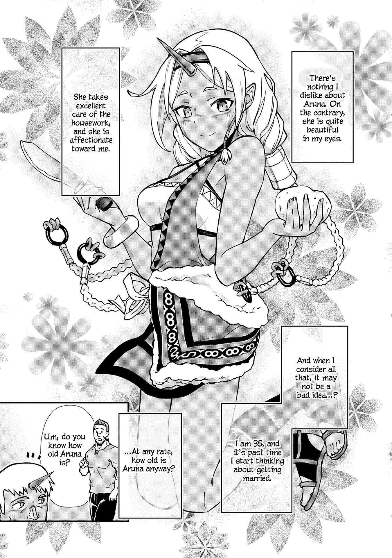 The Population Of The Frontier Owner Starts With 0. "Dias The Blue" And A Blue Horned Girl. Chapter 4 page 8 - Chapter 4