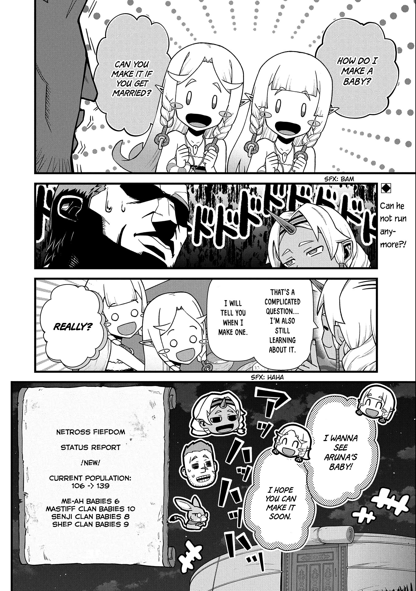 The Population Of The Frontier Owner Starts With 0. "Dias The Blue" And A Blue Horned Girl. Chapter 40 page 35 - Chapter 40
