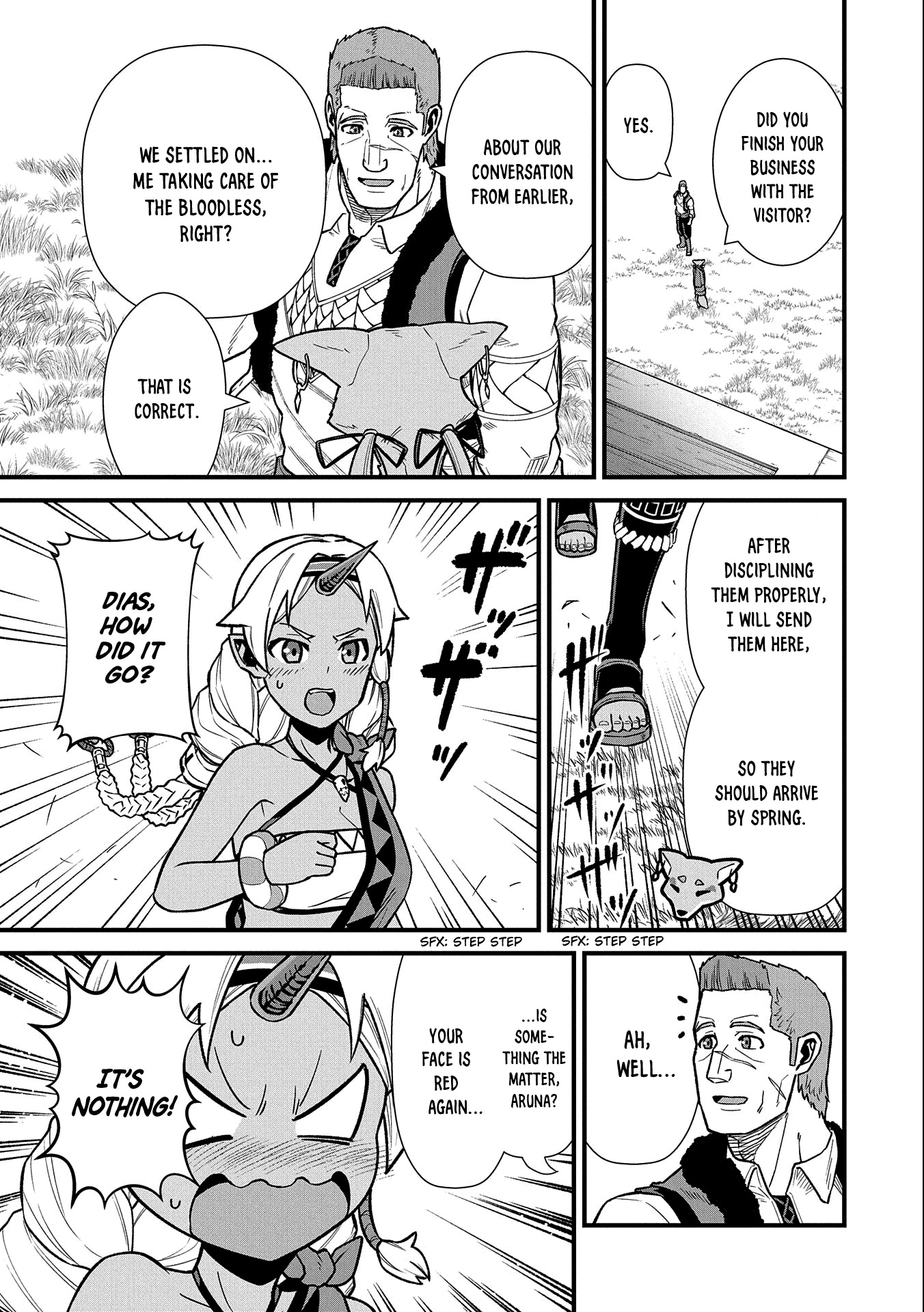 The Population Of The Frontier Owner Starts With 0. "Dias The Blue" And A Blue Horned Girl. Chapter 43 page 15 - Chapter 43