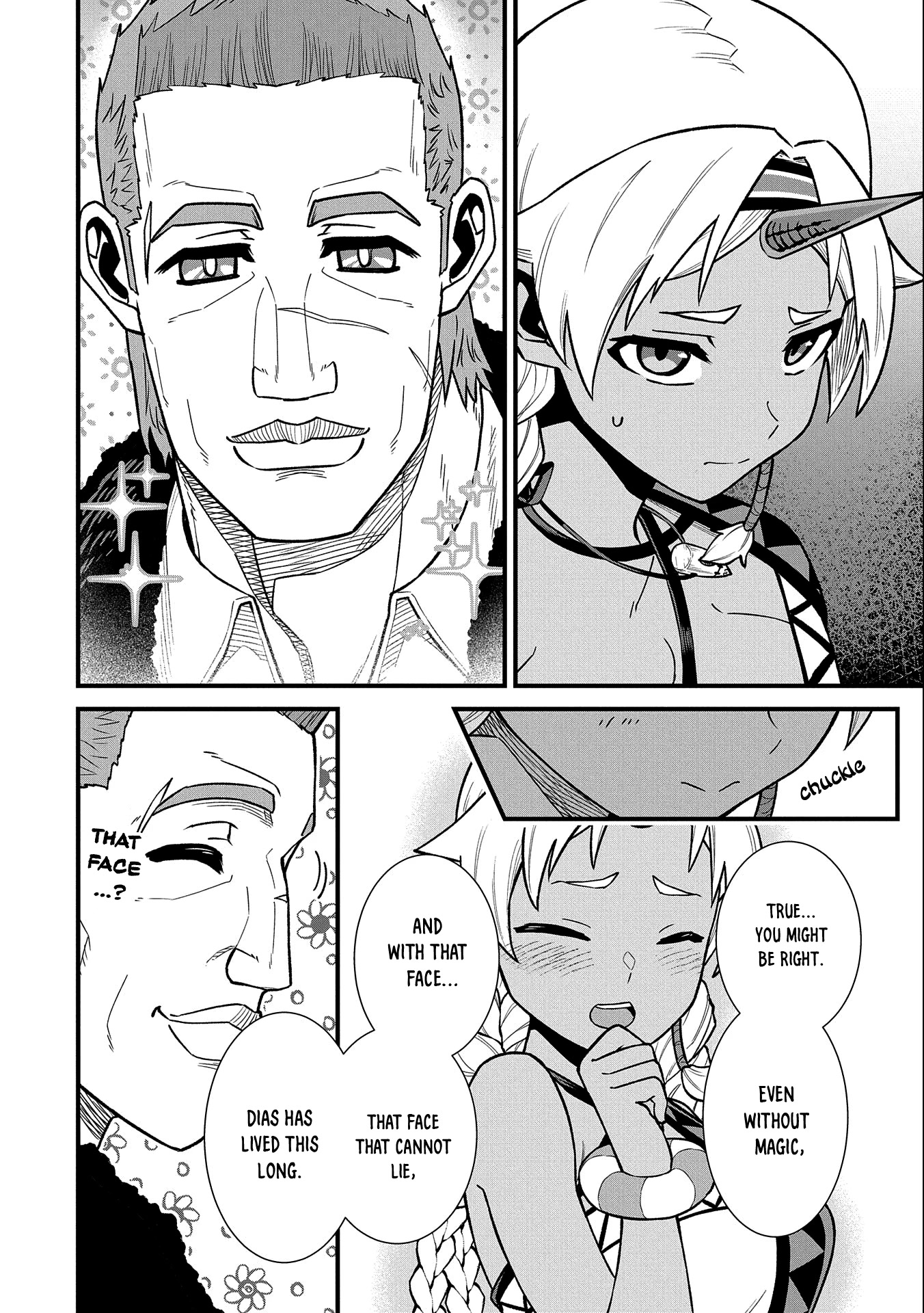 The Population Of The Frontier Owner Starts With 0. "Dias The Blue" And A Blue Horned Girl. Chapter 43 page 22 - Chapter 43