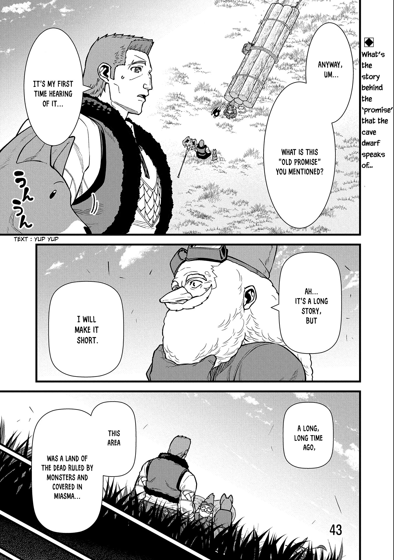The Population Of The Frontier Owner Starts With 0. "Dias The Blue" And A Blue Horned Girl. Chapter 43 page 4 - Chapter 43