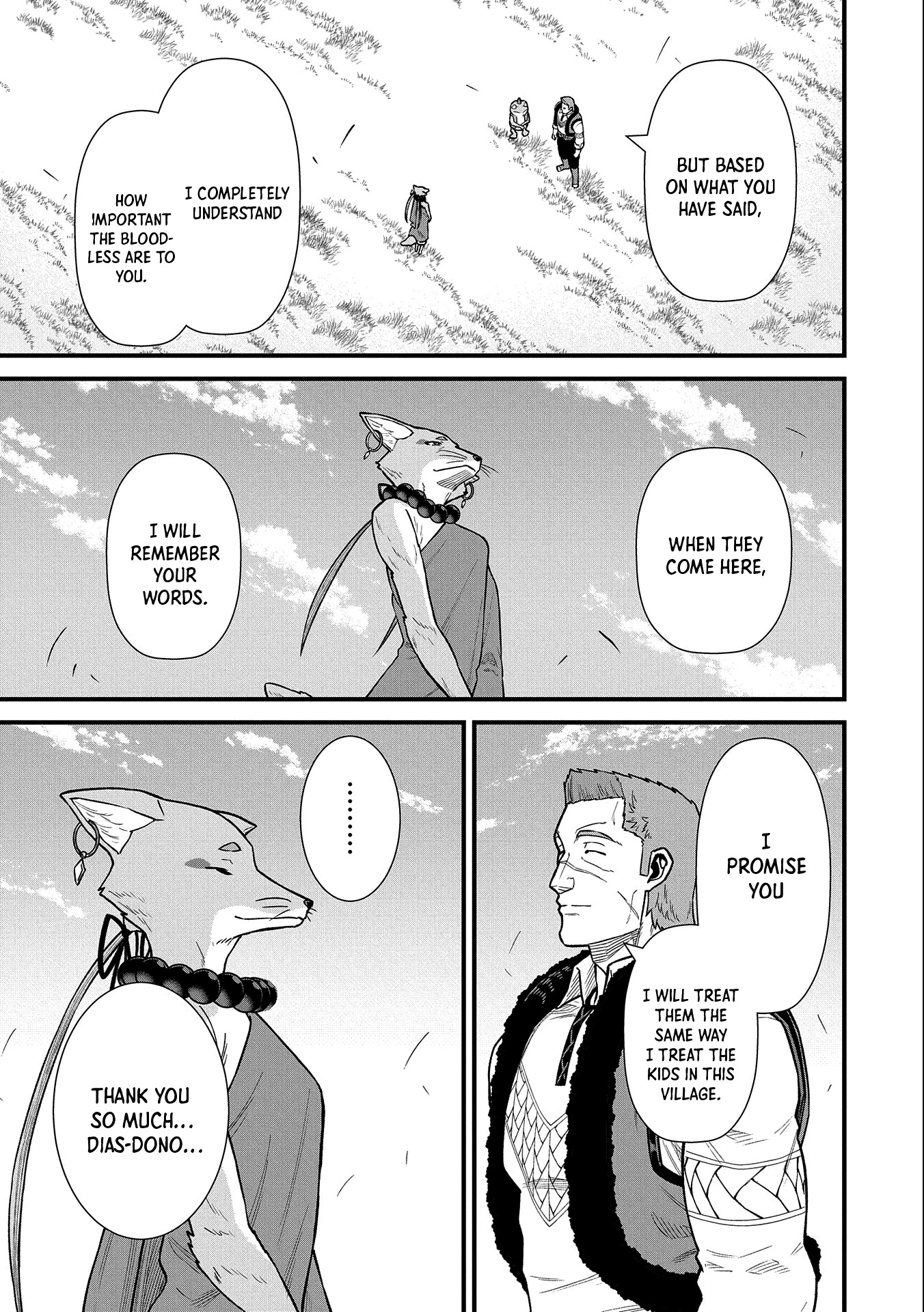 The Population Of The Frontier Owner Starts With 0. "Dias The Blue" And A Blue Horned Girl. Chapter 44 page 8 - Chapter 44