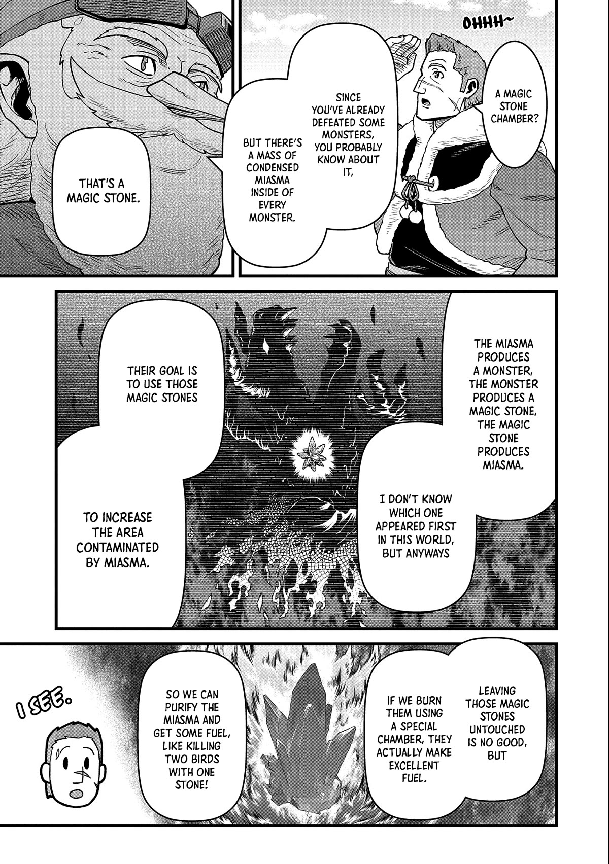 The Population Of The Frontier Owner Starts With 0. "Dias The Blue" And A Blue Horned Girl. Chapter 45 page 8 - Chapter 45