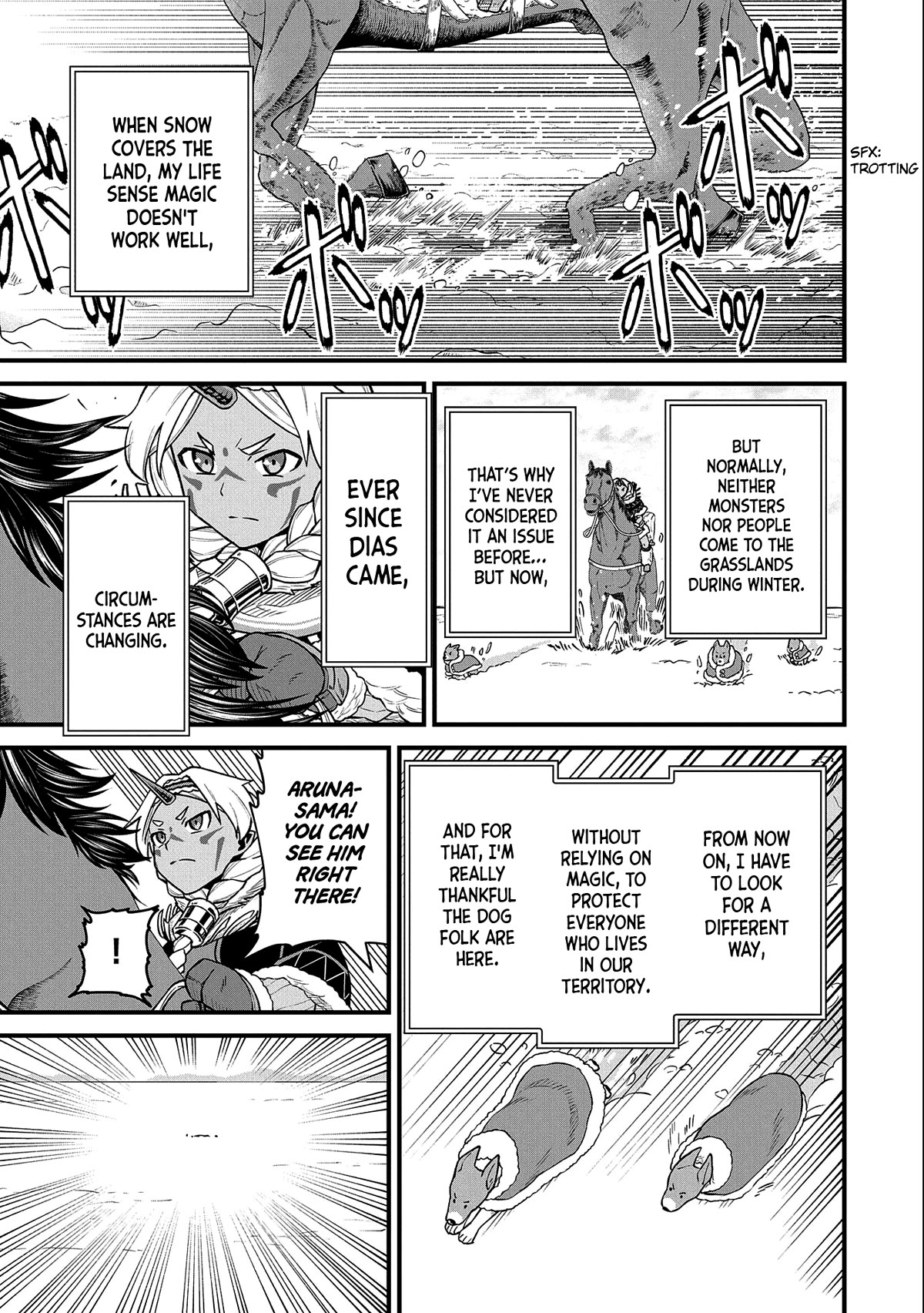 The Population Of The Frontier Owner Starts With 0. "Dias The Blue" And A Blue Horned Girl. Chapter 46 page 28 - Chapter 46