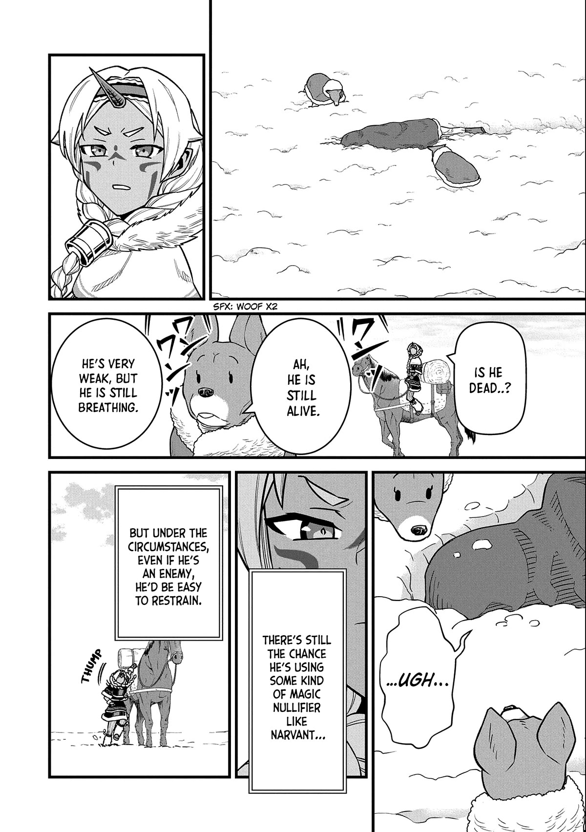 The Population Of The Frontier Owner Starts With 0. "Dias The Blue" And A Blue Horned Girl. Chapter 46 page 29 - Chapter 46