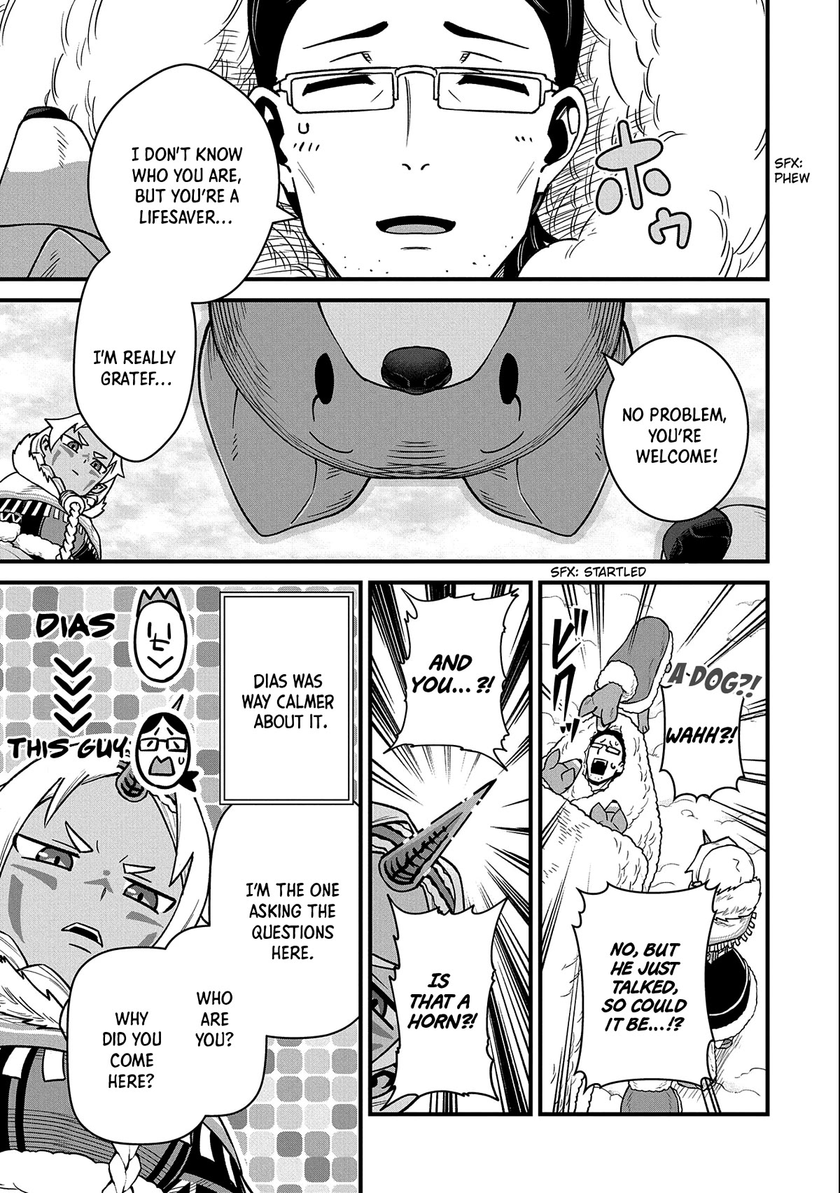 The Population Of The Frontier Owner Starts With 0. "Dias The Blue" And A Blue Horned Girl. Chapter 46 page 34 - Chapter 46