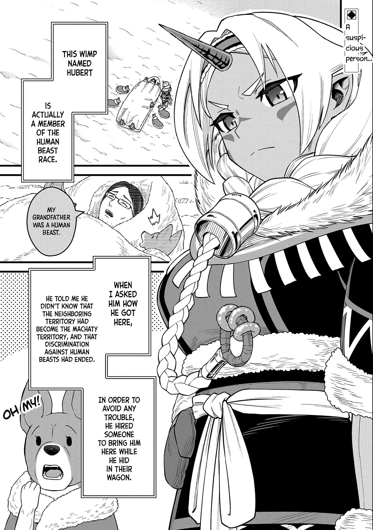 The Population Of The Frontier Owner Starts With 0. "Dias The Blue" And A Blue Horned Girl. Chapter 47 page 3 - Chapter 47
