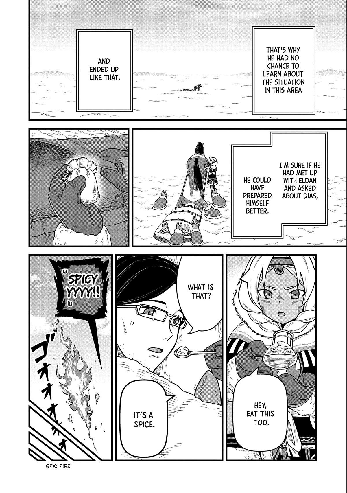 The Population Of The Frontier Owner Starts With 0. "Dias The Blue" And A Blue Horned Girl. Chapter 47 page 4 - Chapter 47