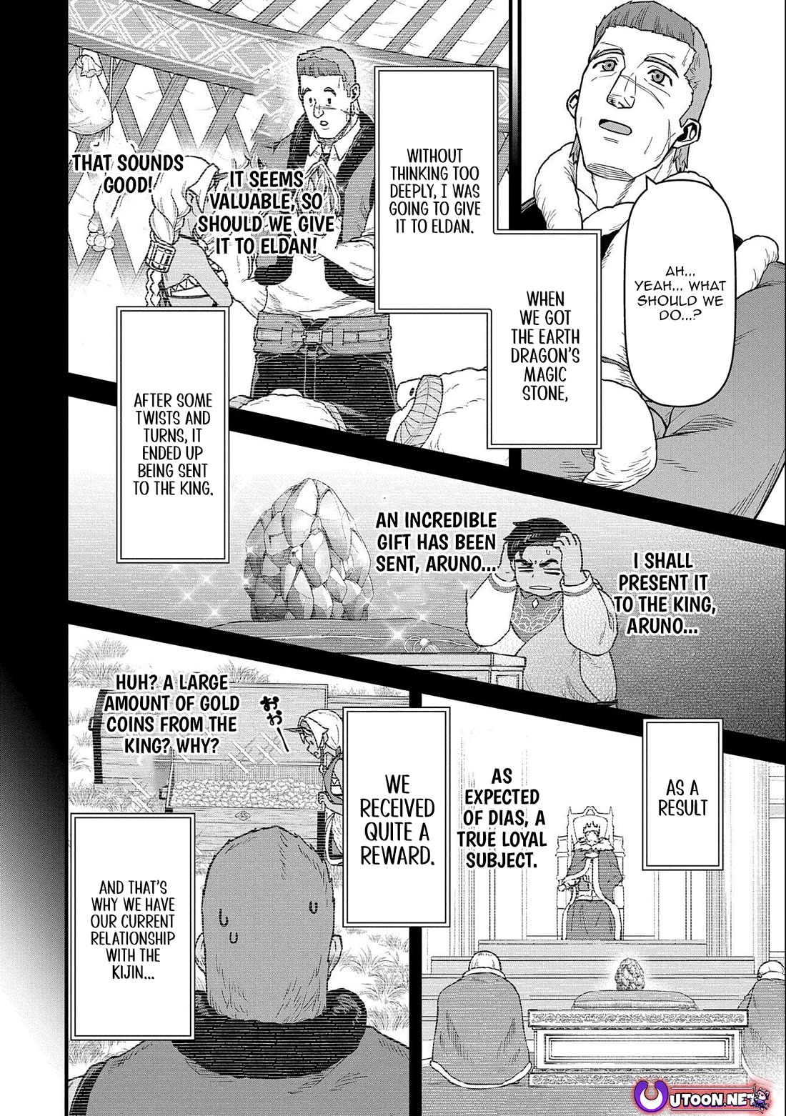 The Population Of The Frontier Owner Starts With 0. "Dias The Blue" And A Blue Horned Girl. Chapter 50 page 12 - Chapter 50