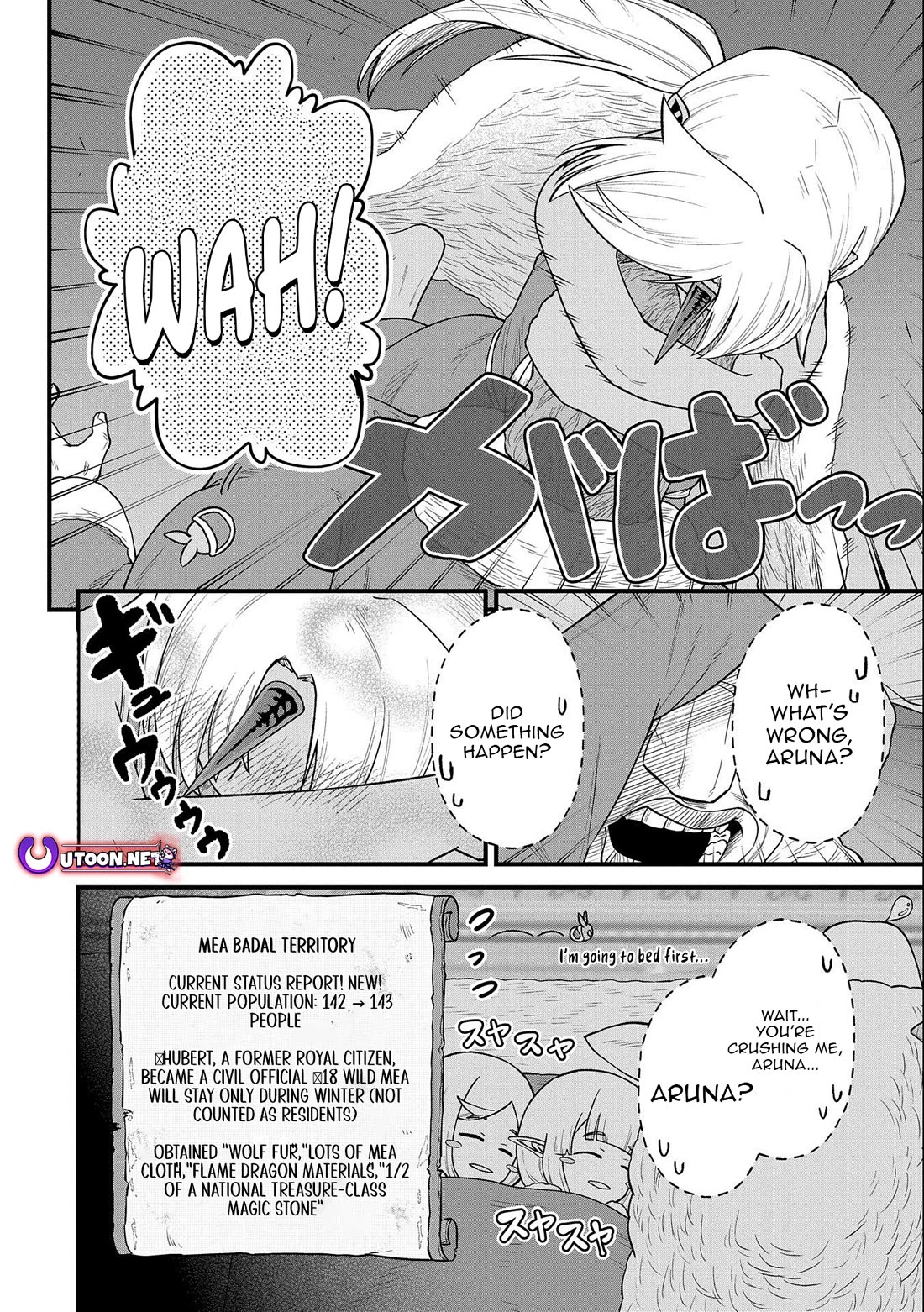 The Population Of The Frontier Owner Starts With 0. "Dias The Blue" And A Blue Horned Girl. Chapter 50 page 32 - Chapter 50