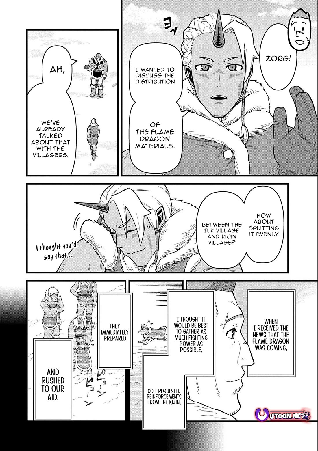 The Population Of The Frontier Owner Starts With 0. "Dias The Blue" And A Blue Horned Girl. Chapter 50 page 8 - Chapter 50