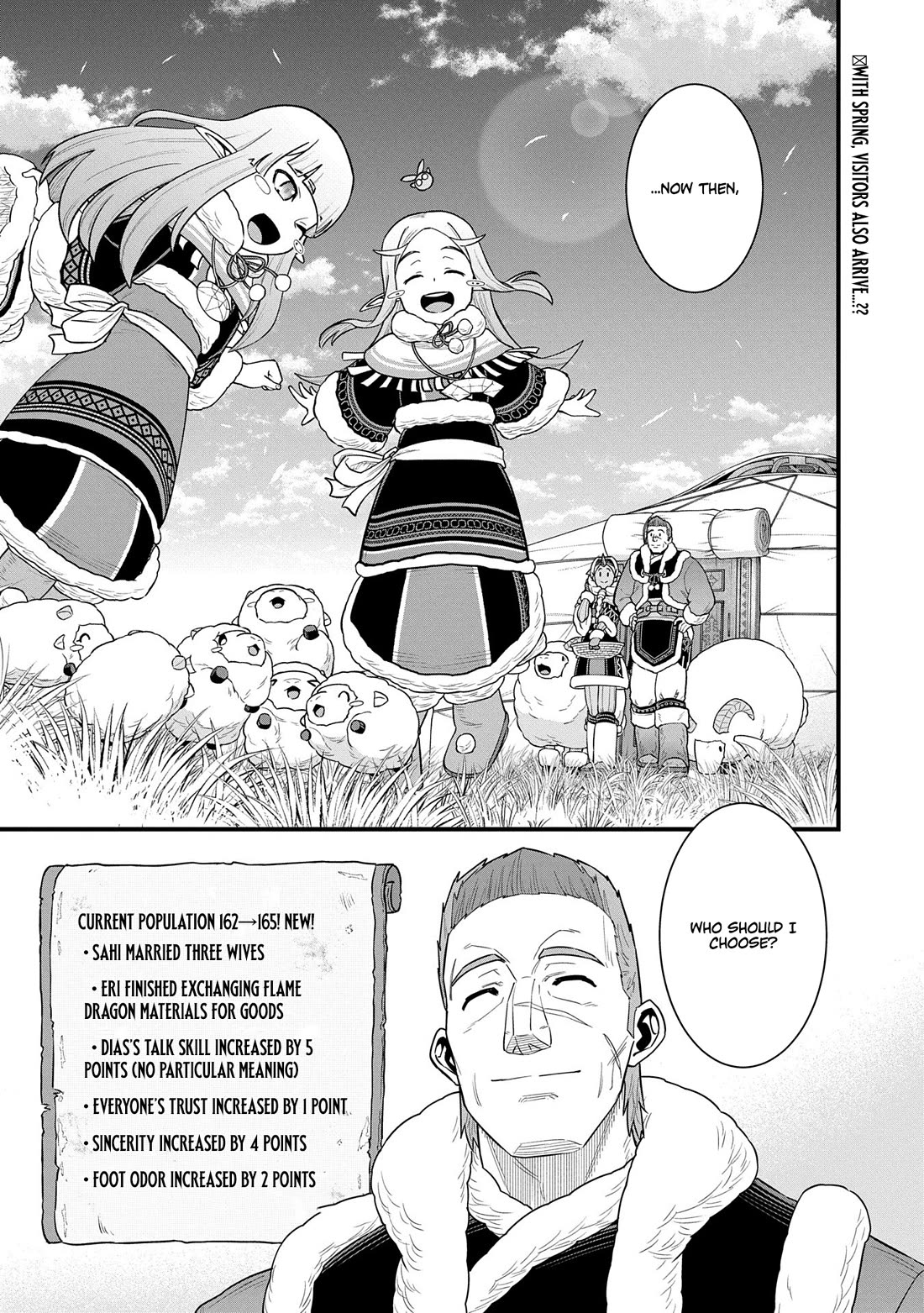 The Population Of The Frontier Owner Starts With 0. "Dias The Blue" And A Blue Horned Girl. Chapter 60 page 34 - Chapter 60