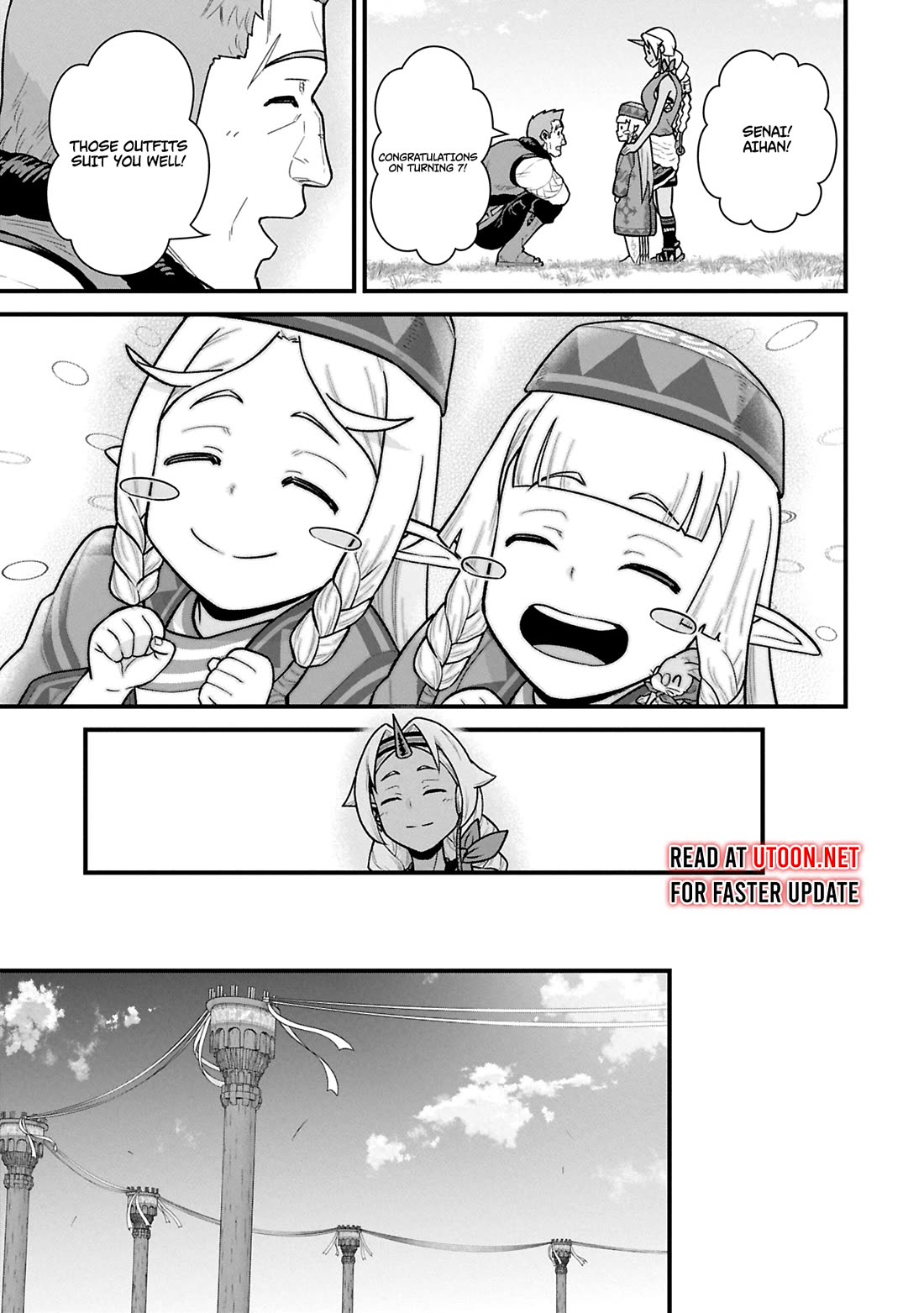 The Population Of The Frontier Owner Starts With 0. "Dias The Blue" And A Blue Horned Girl. Chapter 61 page 12 - Chapter 61