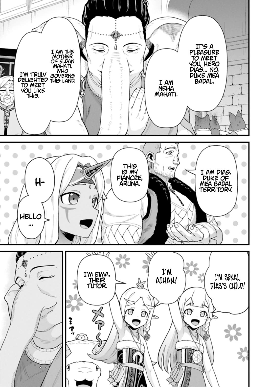 The Population Of The Frontier Owner Starts With 0. "Dias The Blue" And A Blue Horned Girl. Chapter 64 page 27 - Chapter 64