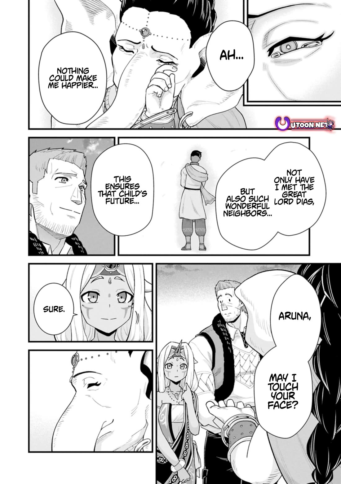 The Population Of The Frontier Owner Starts With 0. "Dias The Blue" And A Blue Horned Girl. Chapter 64 page 28 - Chapter 64
