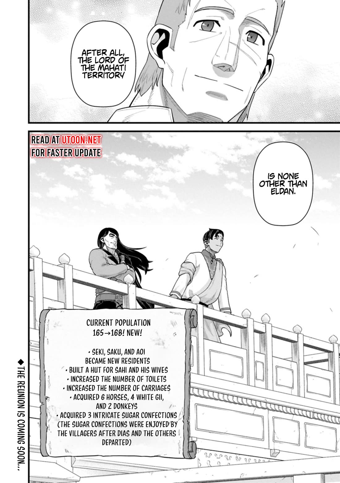 The Population Of The Frontier Owner Starts With 0. "Dias The Blue" And A Blue Horned Girl. Chapter 65 page 34 - Chapter 65