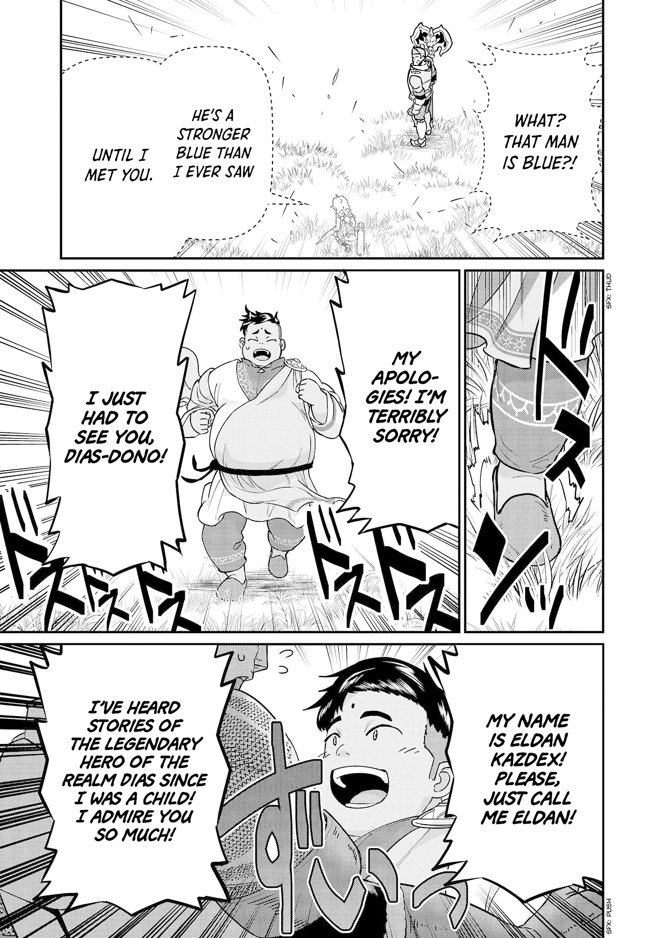 The Population Of The Frontier Owner Starts With 0. "Dias The Blue" And A Blue Horned Girl. Chapter 8 page 27 - Chapter 8
