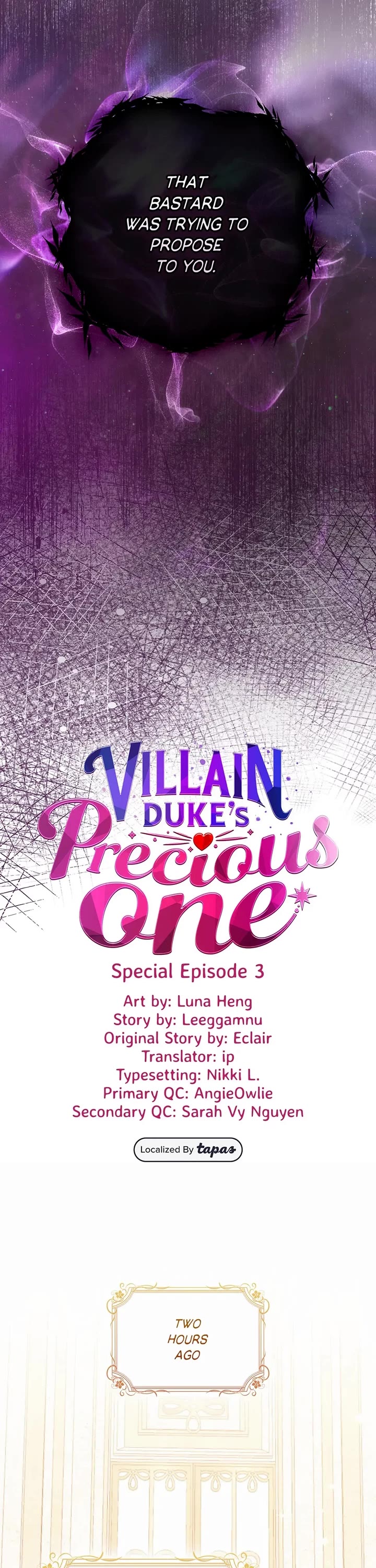 The Precious Sister of the Villainous Grand Duke Chapter 120 page 3 - Chapter 120: SE3 - Jealousy Game