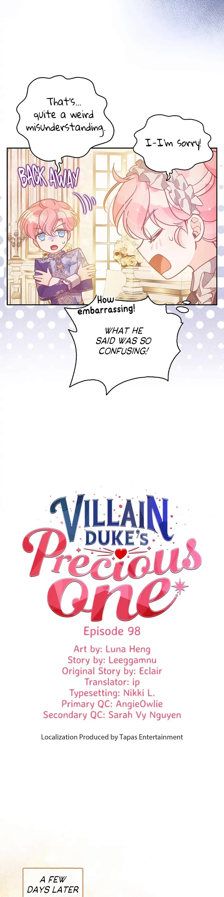 The Precious Sister of the Villainous Grand Duke Chapter 98 page 5 - Chapter 98: Words of Comfort