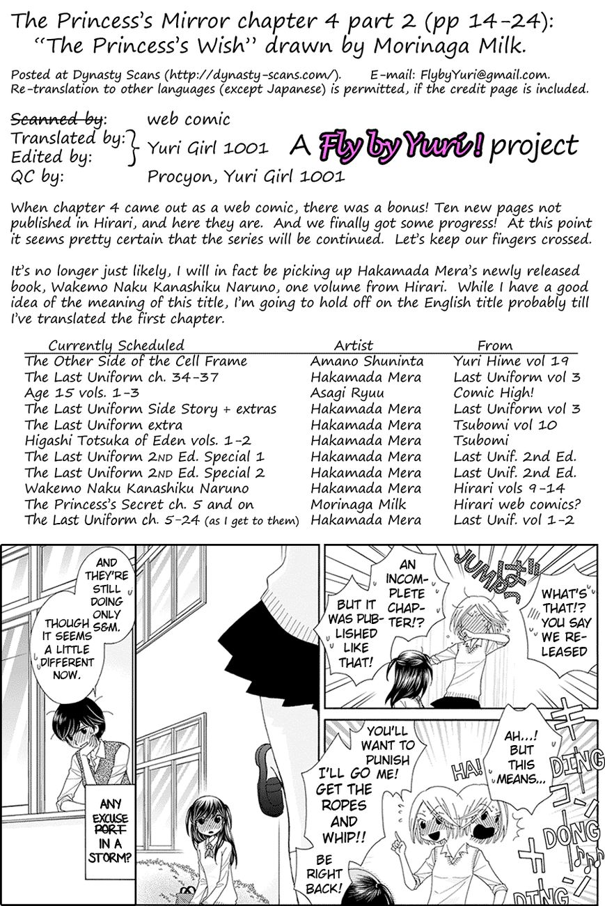 The Princess's Mirror Chapter 4.5 page 14 - Chapter 4.5 : The Princess's Wish (continued)