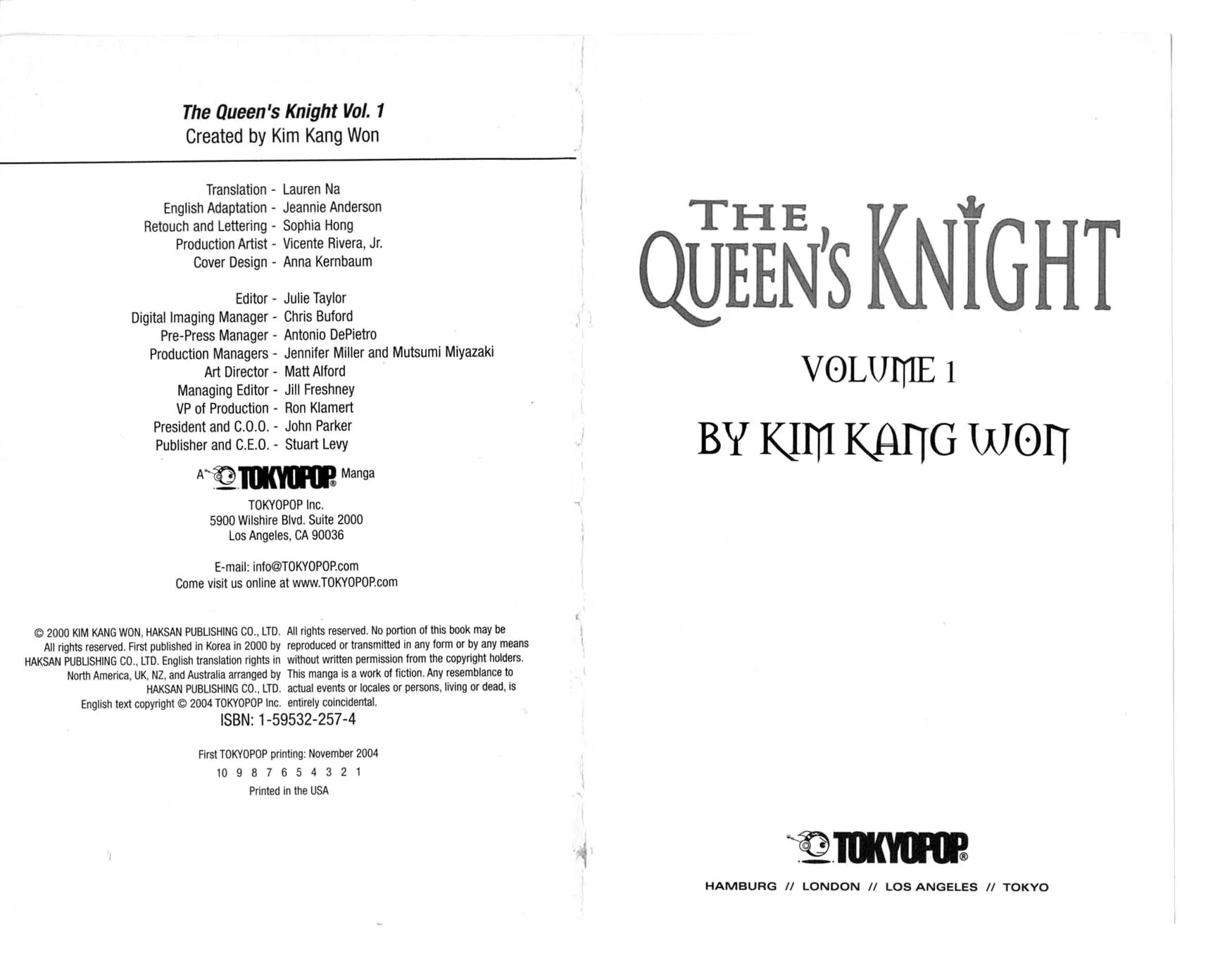 The Queen's Knight Chapter 1.0 page 5 - Vol.1