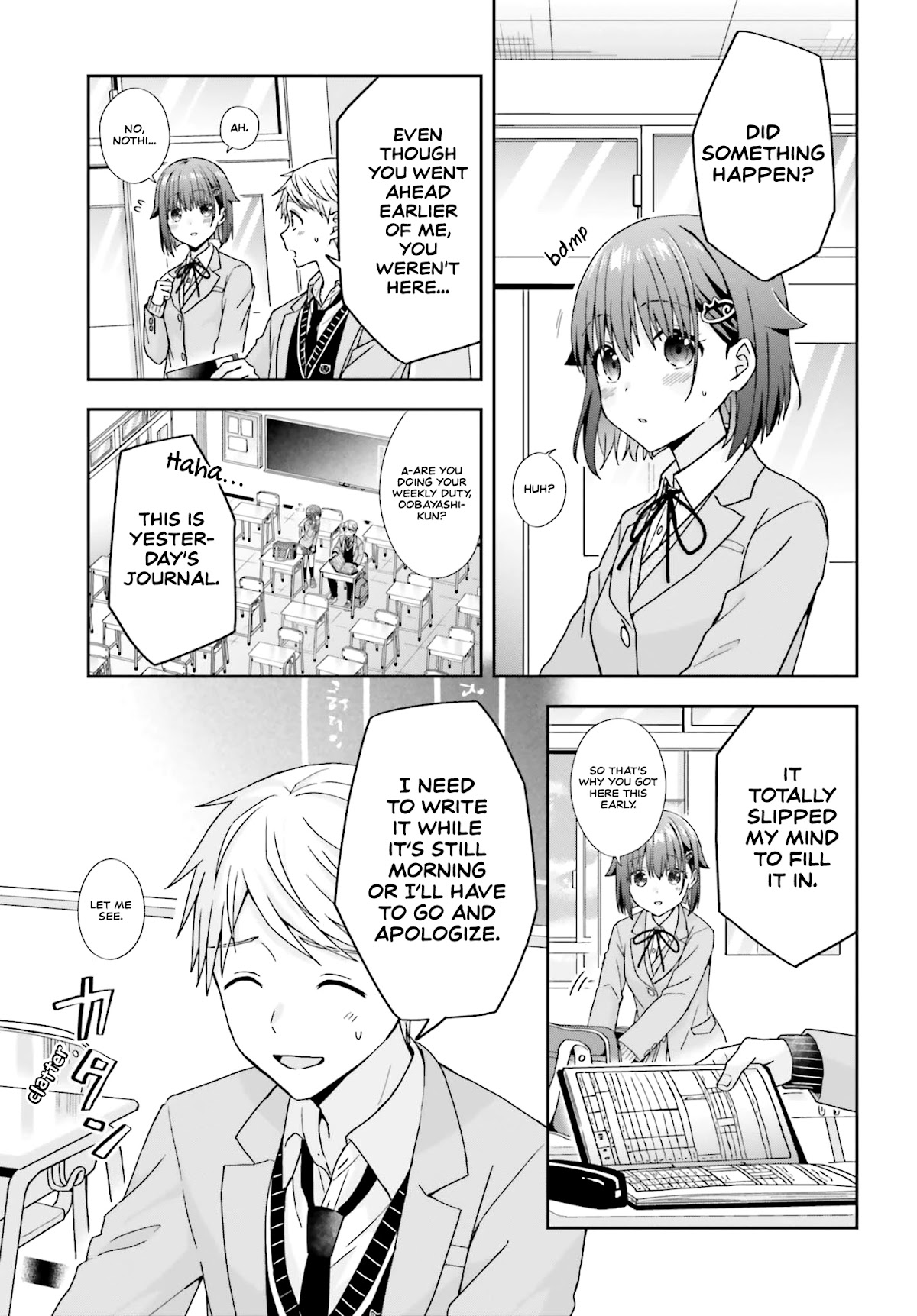 The quiet Komori-san and the loud Oobayashi-kun Chapter 24 page 8 - Chapter 24