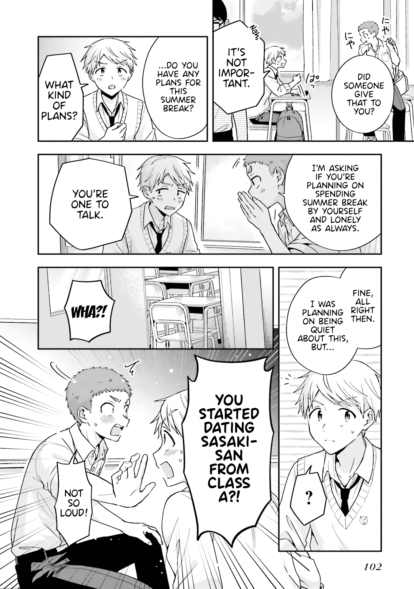 The quiet Komori-san and the loud Oobayashi-kun Chapter 44 page 3 - Chapter 44