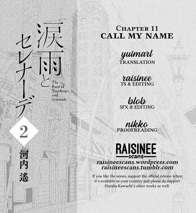 The Rain of Teardrops and Serenade Chapter 11 page 1 - Chapter 11: Call My Name