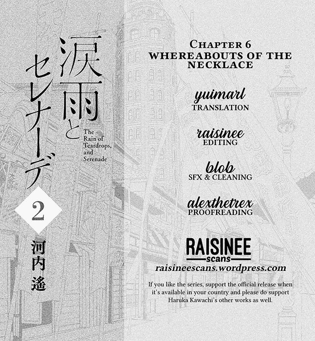 The Rain of Teardrops and Serenade Chapter 6 page 1 - Chapter 6: Whereabouts of the Necklace