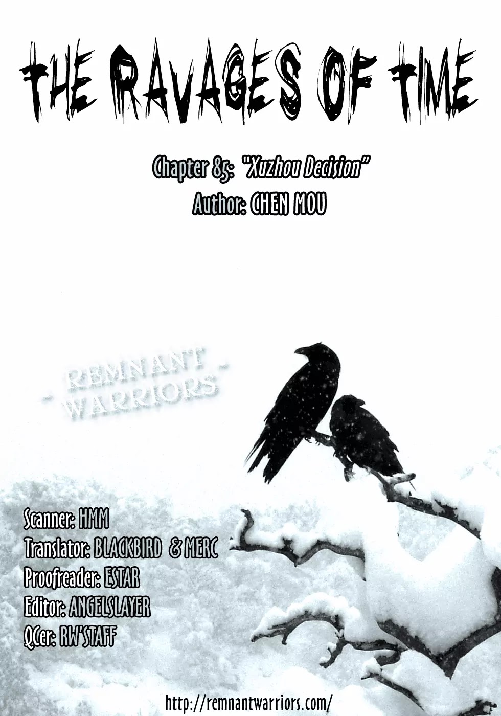The Ravages of Time Chapter 85 page 1 - Chapter 85: Xuzhou Decision