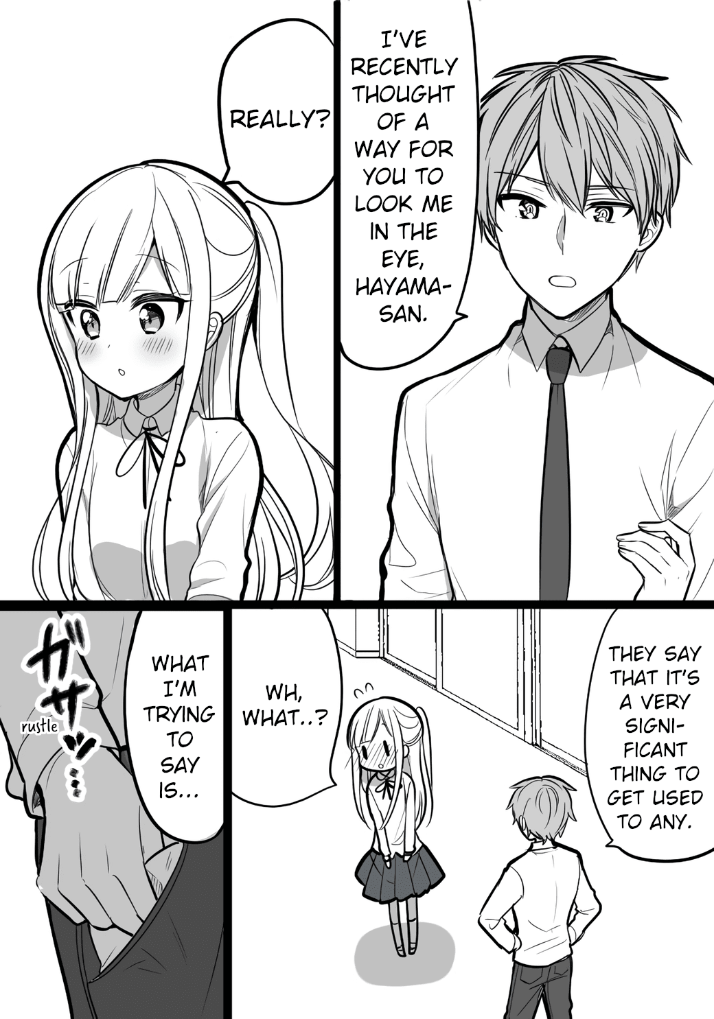 The Reason Why I Can't Look at His Eyes Directly Chapter 4 page 1 - Chapter 4: Get Used To