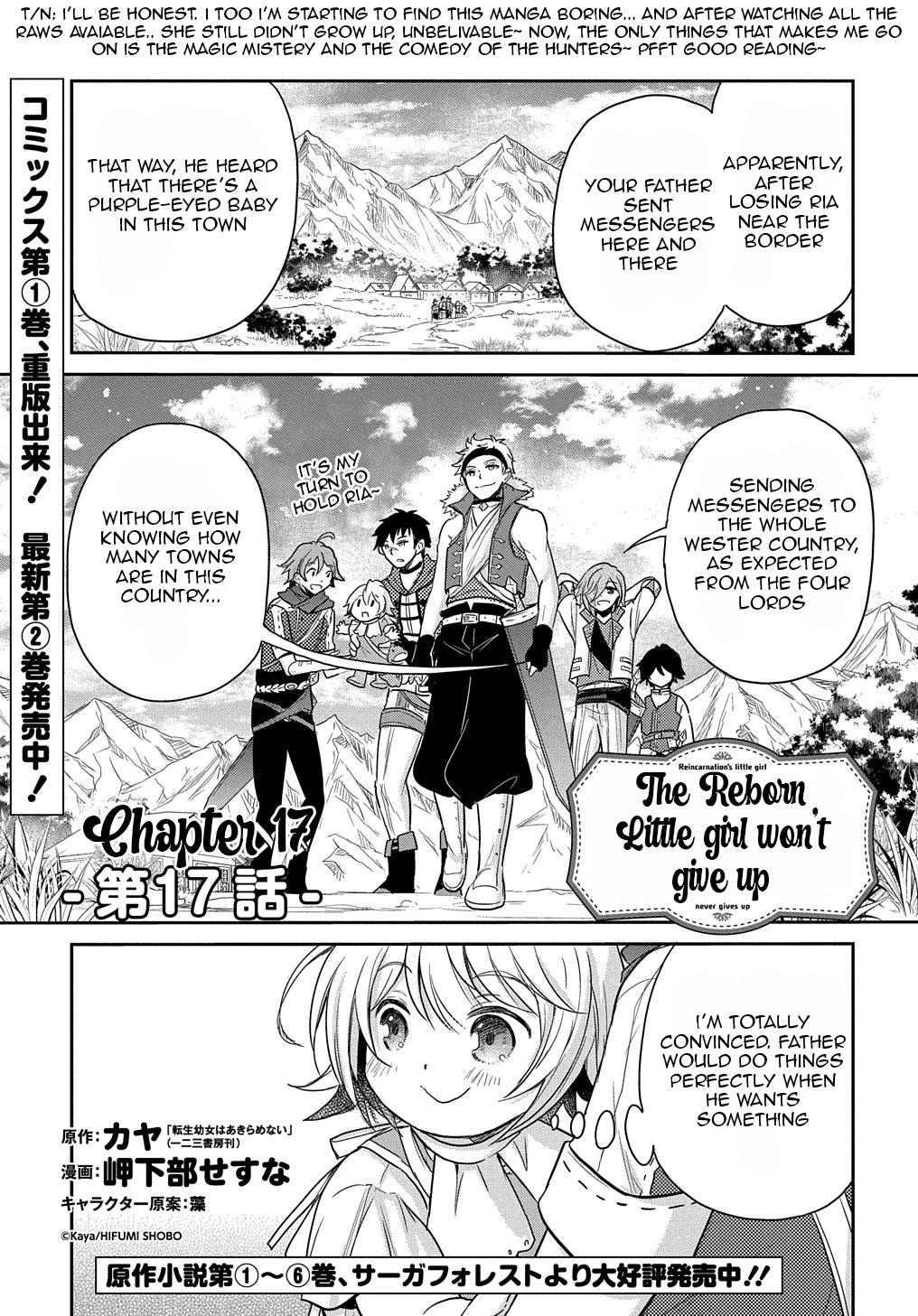 The Reborn Little Girl Won't Give Up Chapter 17 page 2 - Chapter 17