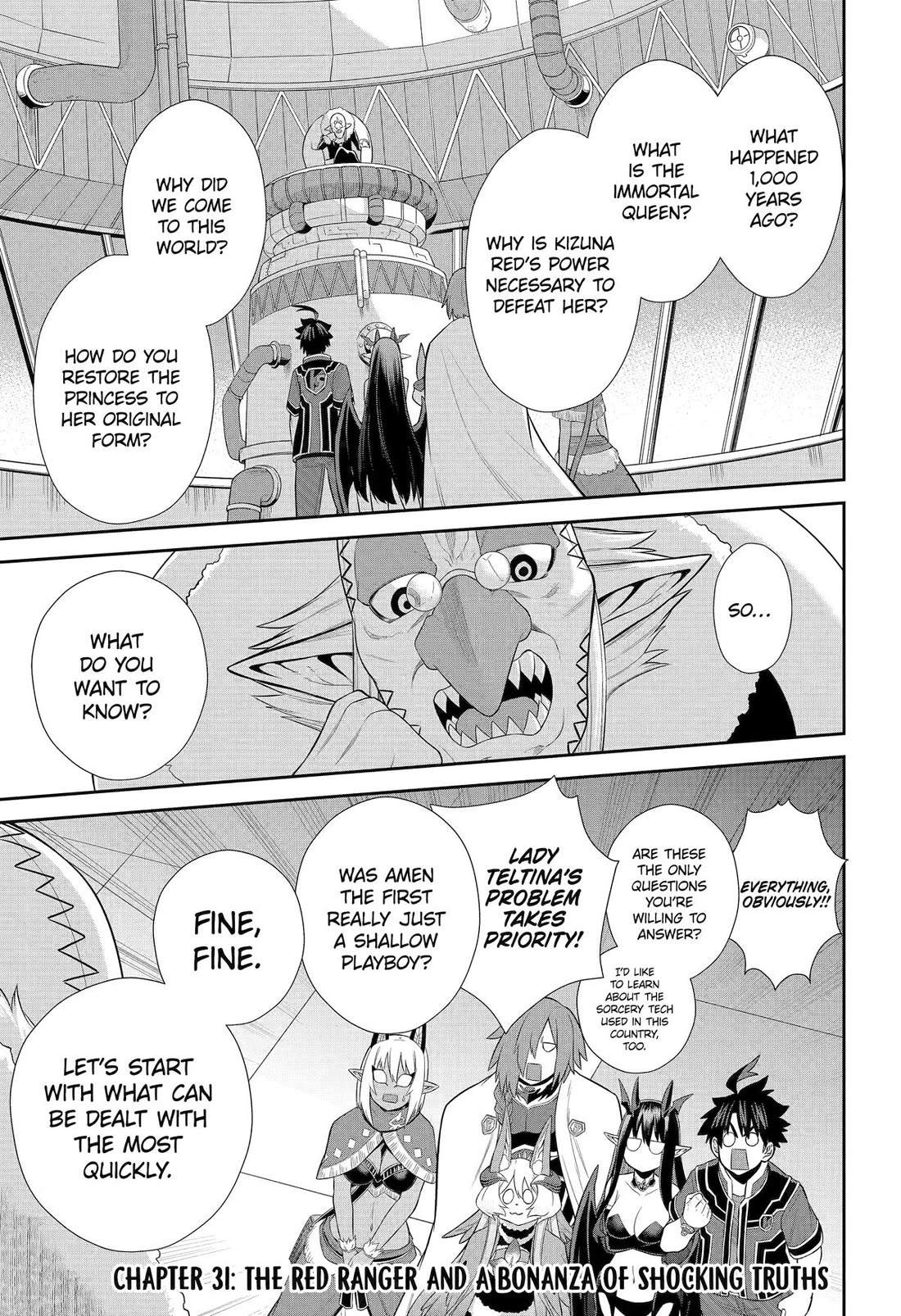 The Red Ranger Becomes an Adventurer in Another World Chapter 31 page 1 - Chapter 31