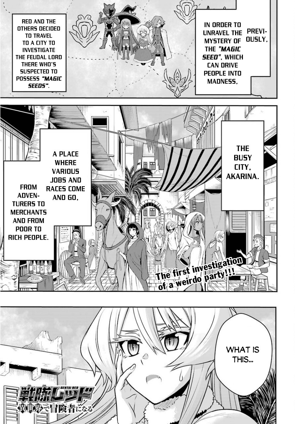 The Red Ranger Becomes an Adventurer in Another World Chapter 4 page 3 - Chapter 4: The Red Ranger and The Busy City