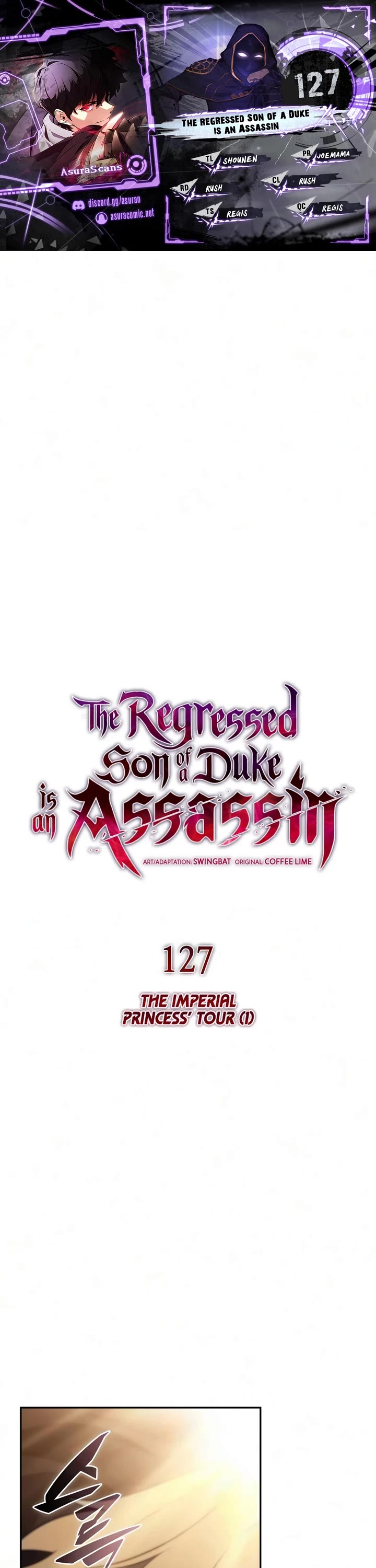 The Regressed Son of a Duke is an Assassin Chapter 127 page 1 - Chapter 127: The Imperial Princess’ Tour (1)