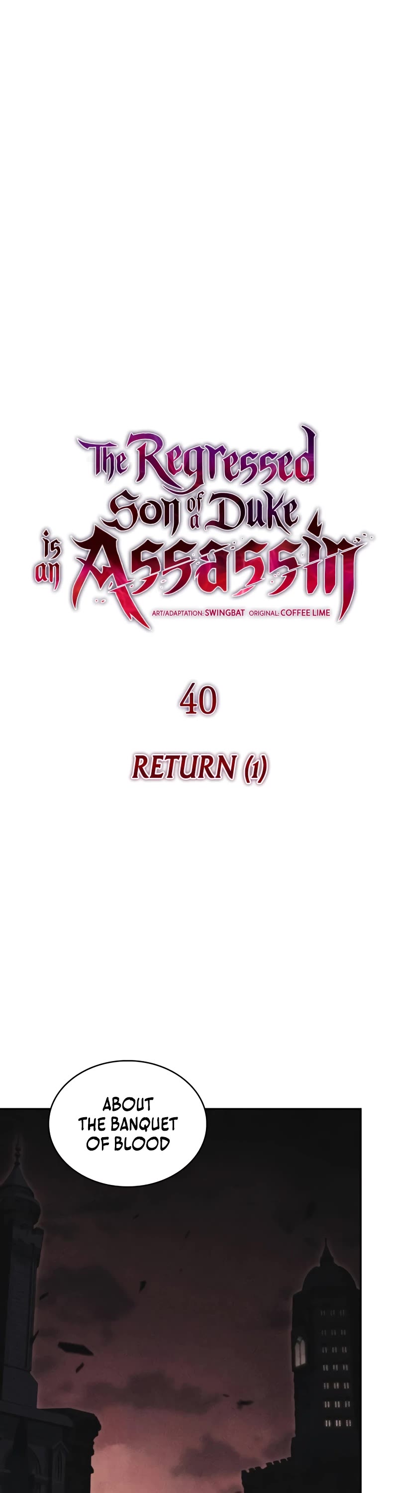 The Regressed Son of a Duke is an Assassin Chapter 40 page 2 - Chapter 40: Return (1)